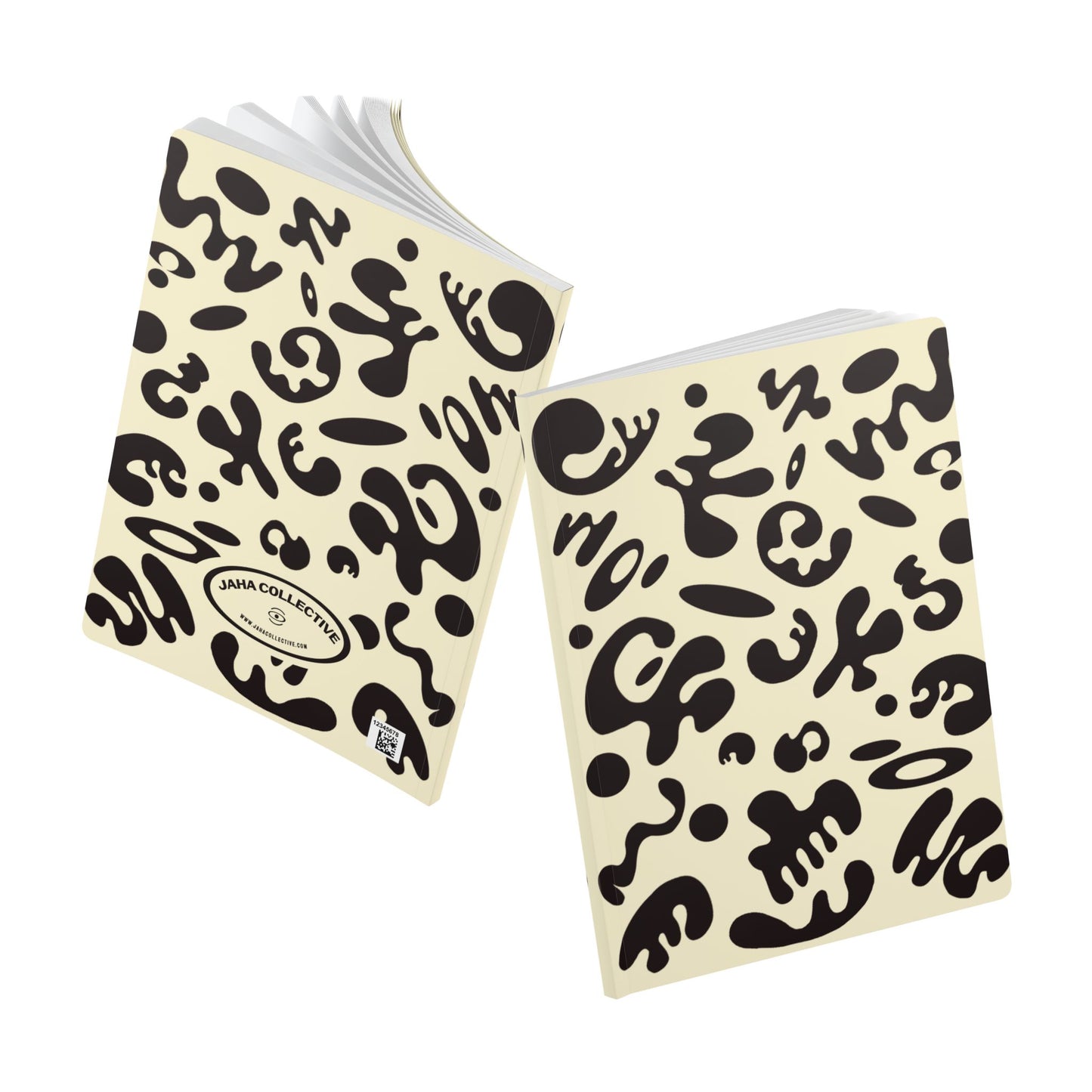 Pure Imagination Softcover Journal w Inside Prints + Tear-Off Pages (Ruled Line) - Blank Page White