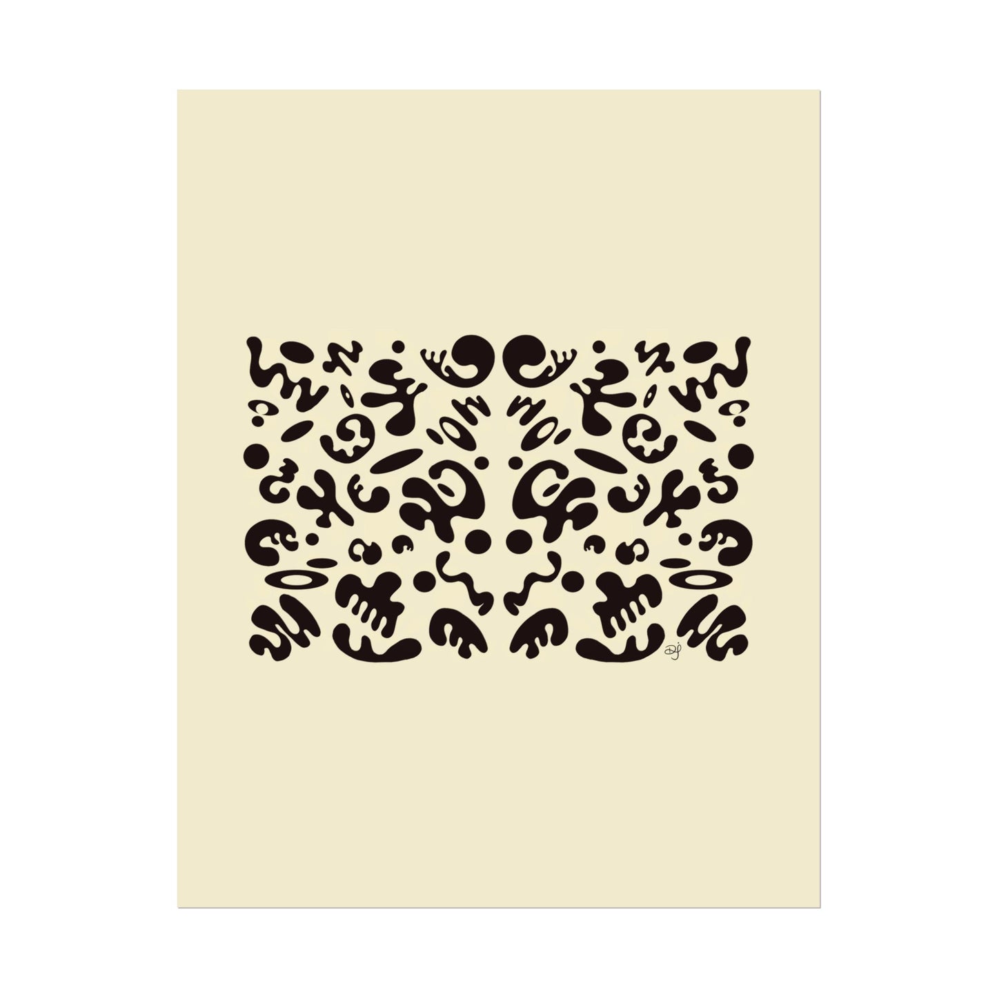 Mirror Work Rolled Poster (Portrait) - Blank Page