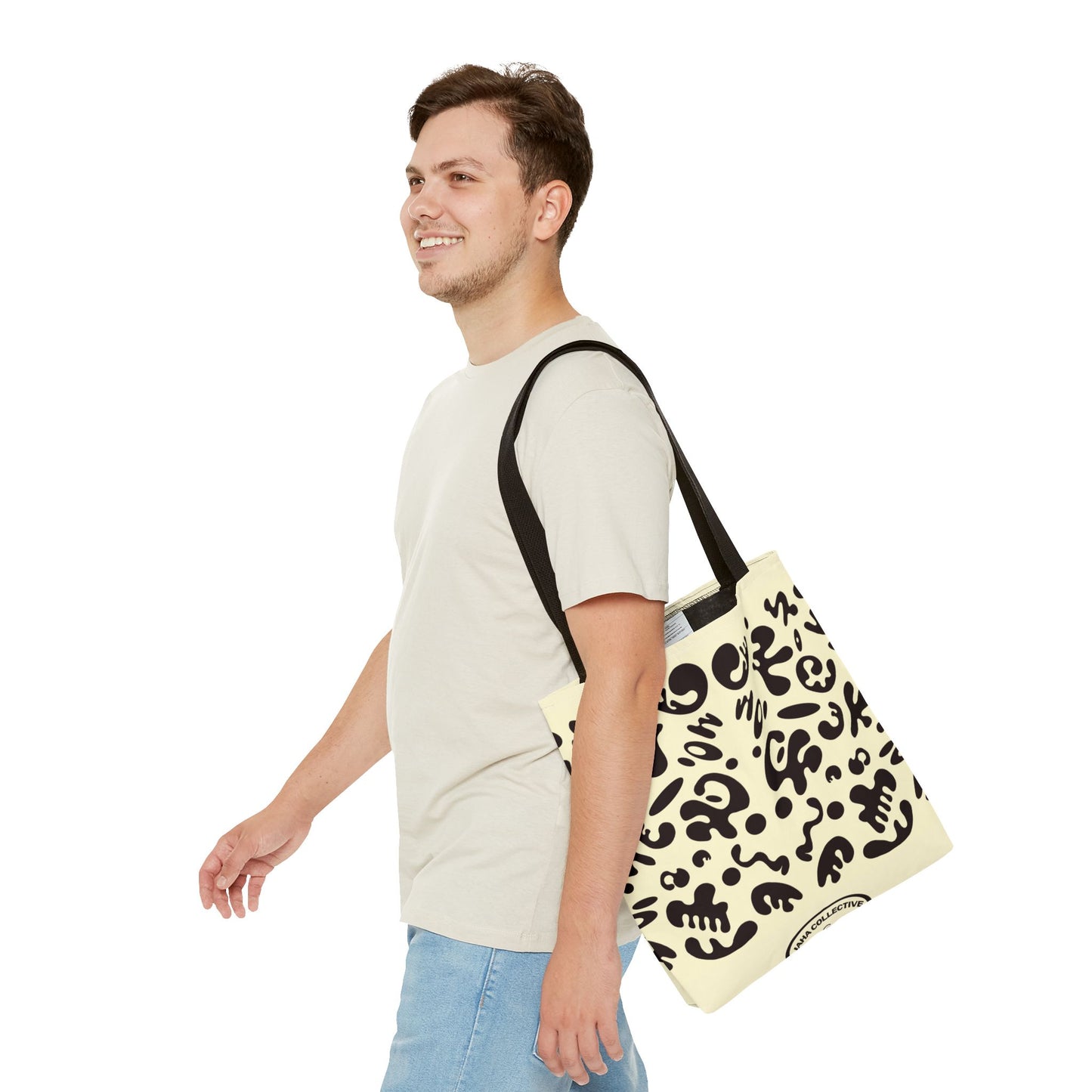 Mirror Work Colorful Tote Bag - Blank Page