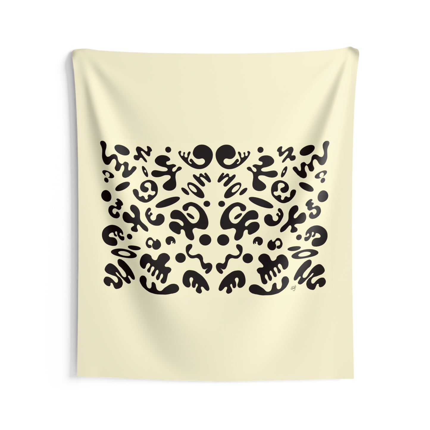 Mirror Work Indoor Wall Tapestry - Blank Page