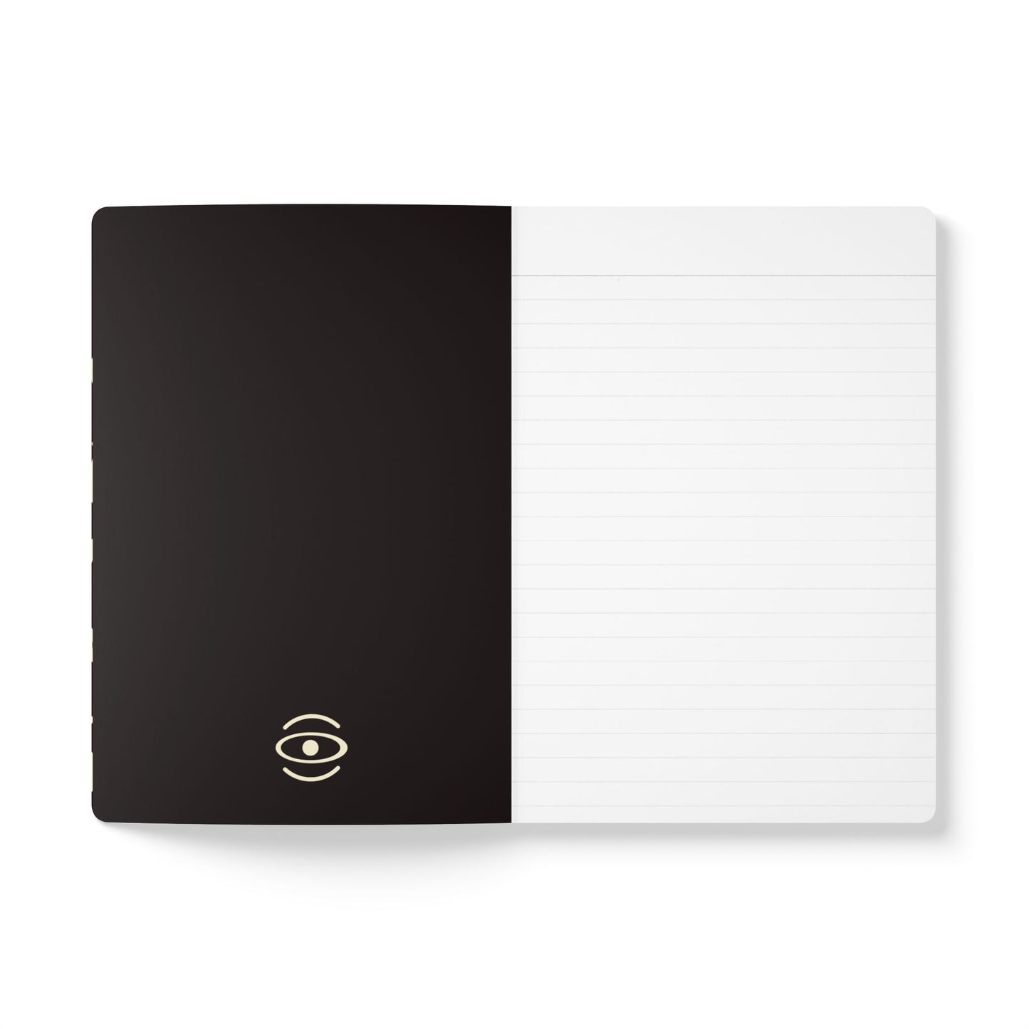 Pure Imagination Softcover Journal w Inside Prints + Tear-Off Pages (Ruled Line) - Smoke Signal Black
