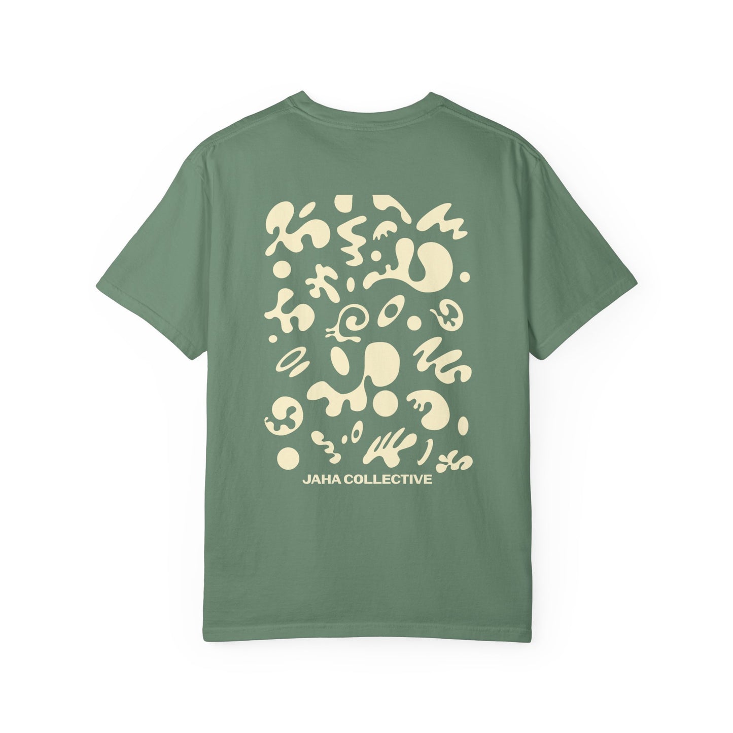 Pure Imagination Unisex Garment-Dyed T-Shirt (Cool Neutrals) - Blank Page White Print