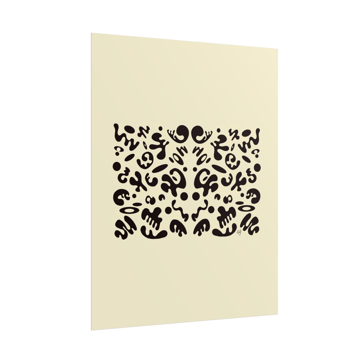 Mirror Work Rolled Poster (Portrait) - Blank Page