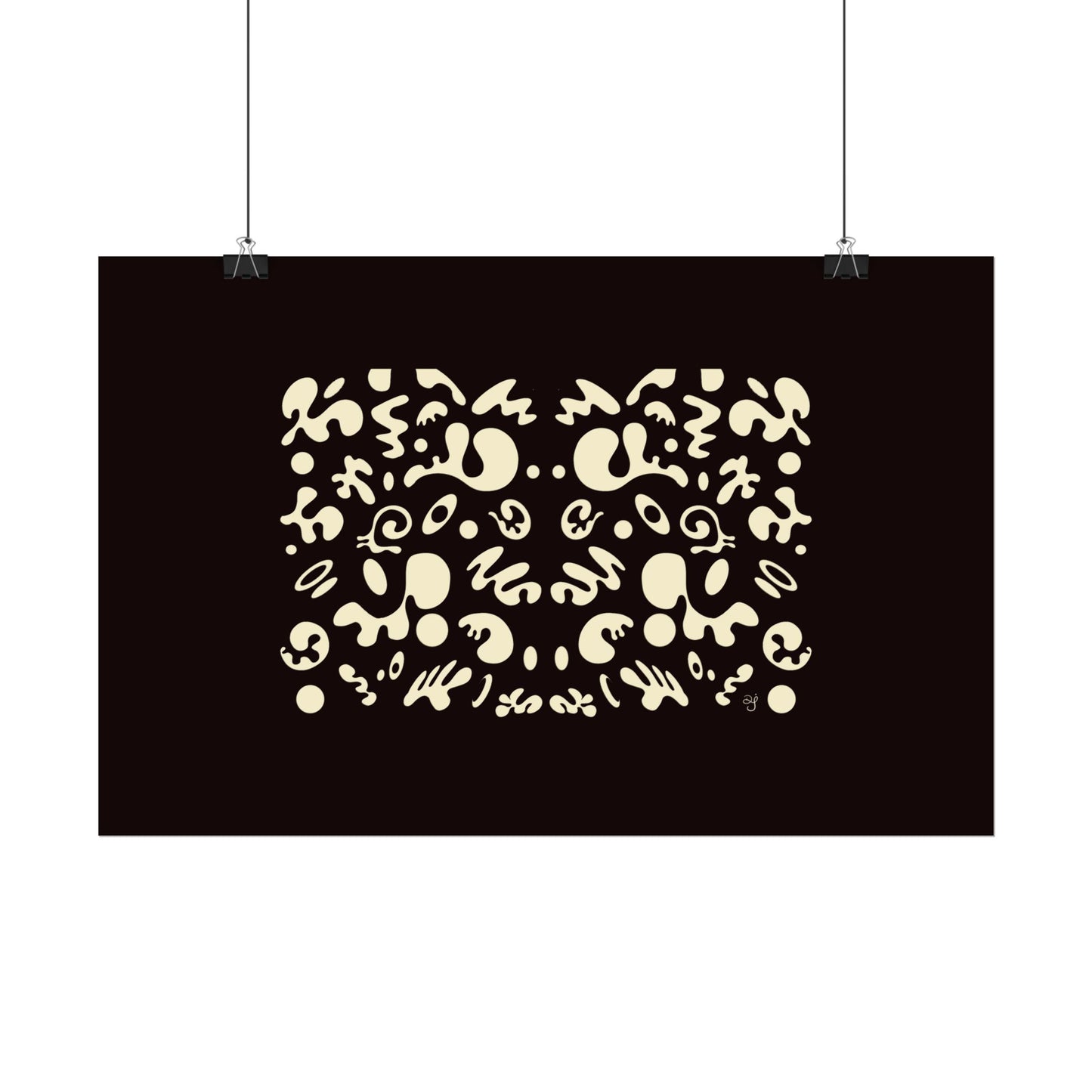 Mirror Work Rolled Poster (Landscape) - Smoke Signal