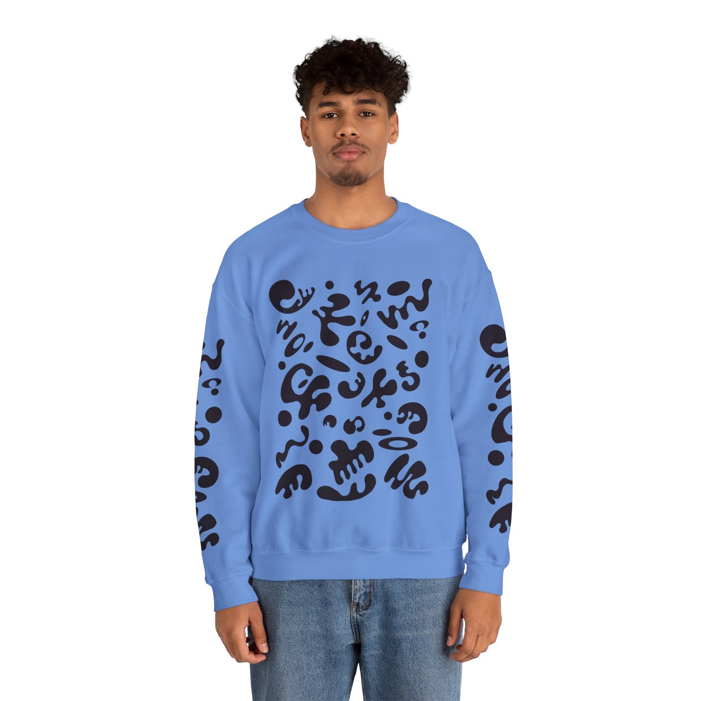 Pure Imagination Unisex Heavy Blend™ Crewneck Sweatshirt- Smoke Signal Black Print
