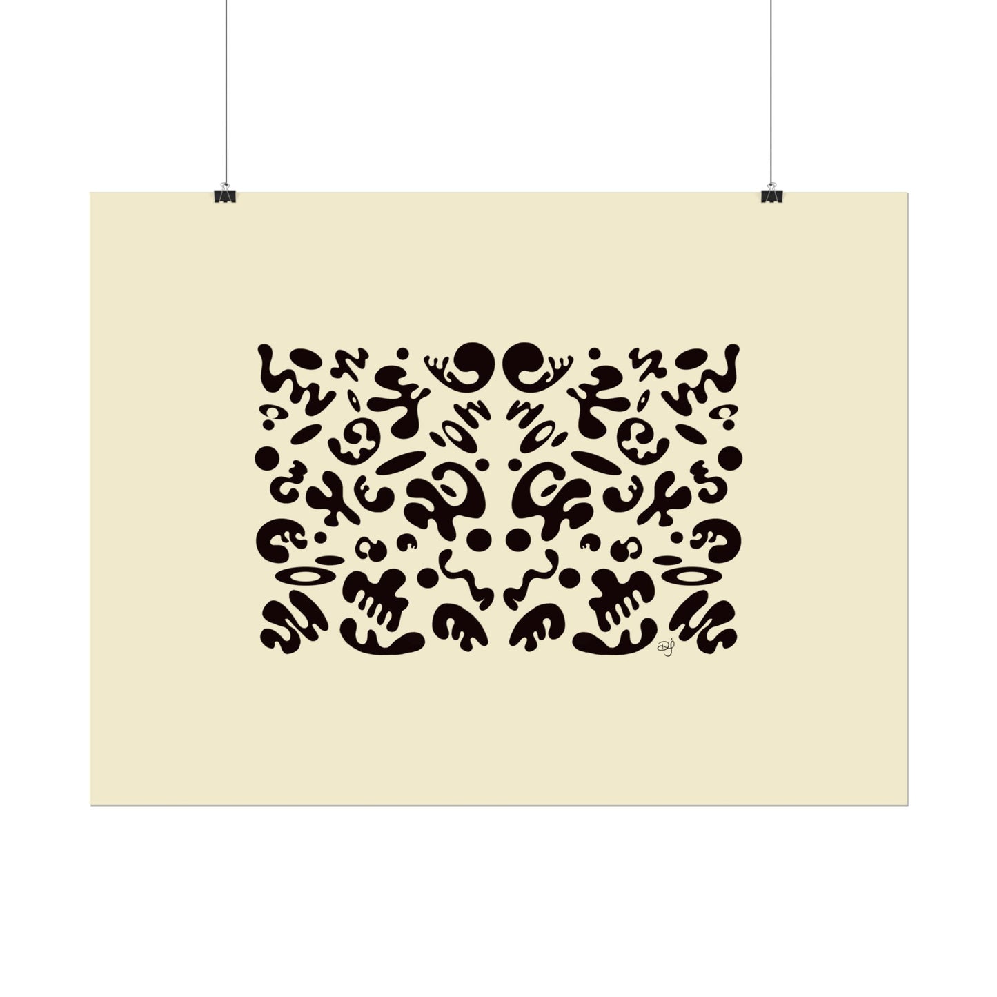 Mirror Work Rolled Poster (Landscape) - Blank Page