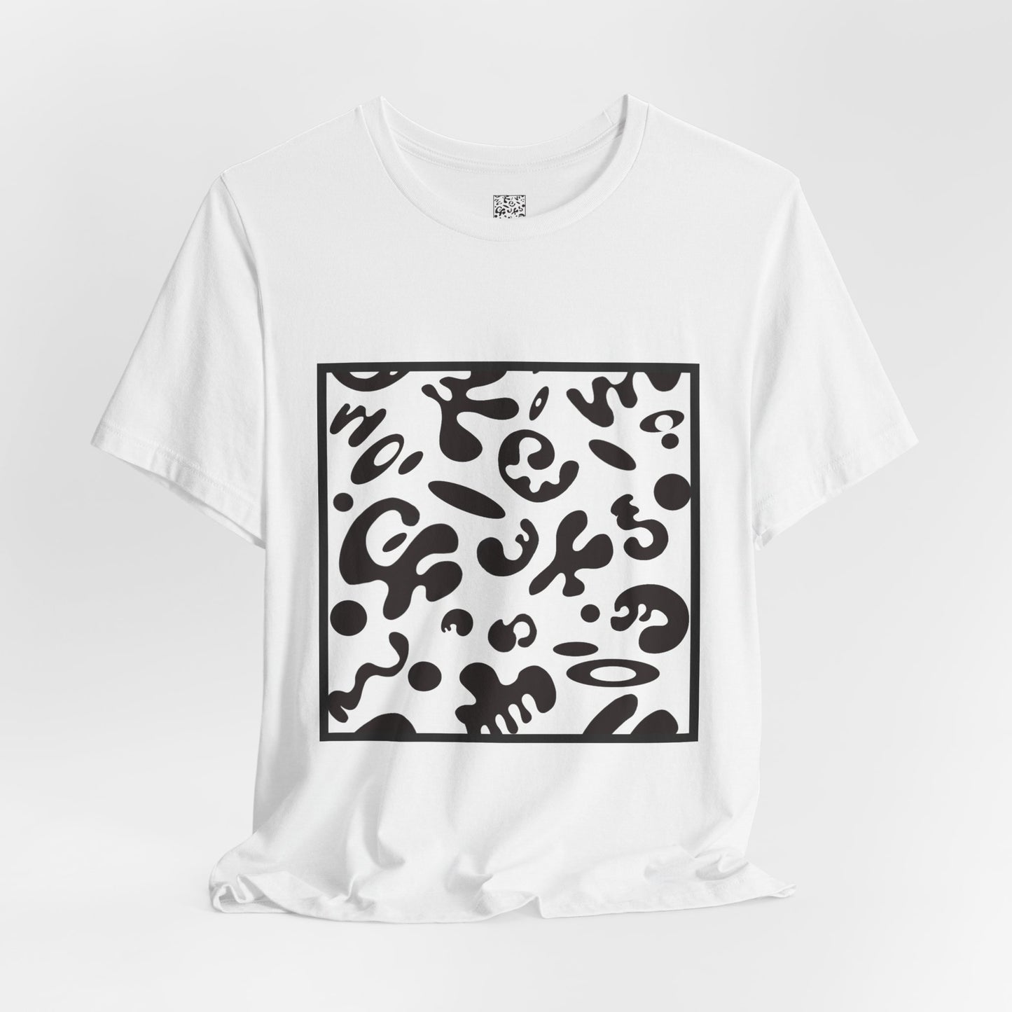 Adorn'd Unisex Jersey Short Sleeve Tee - Smoke Signal Black Print