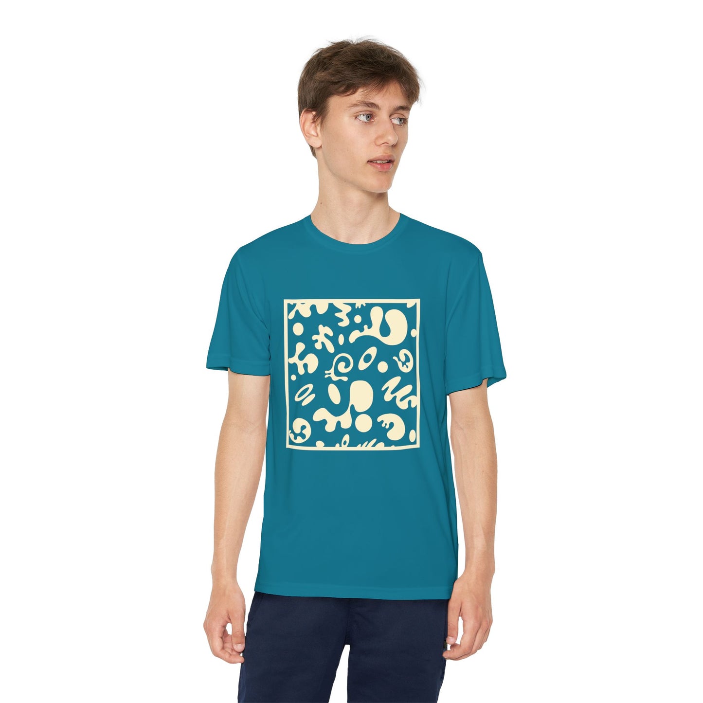 Adorn'd Youth Competitor Graphic Tee - Blank Page White