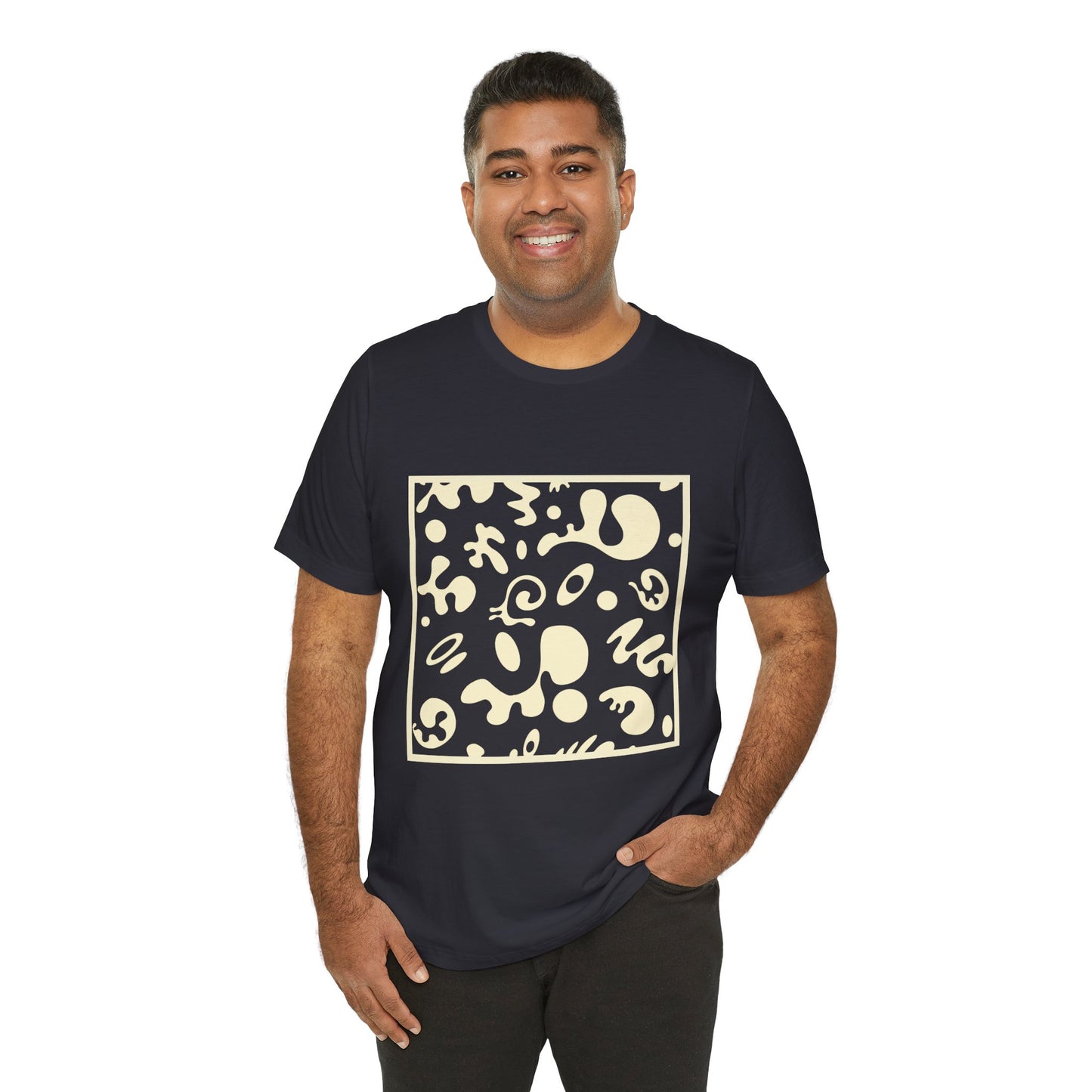 Adorn'd Unisex Jersey Short Sleeve Tee - Blank Page White Print