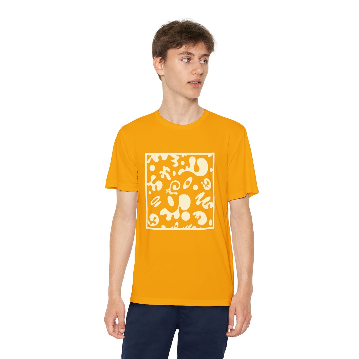 Adorn'd Youth Competitor Graphic Tee - Blank Page White