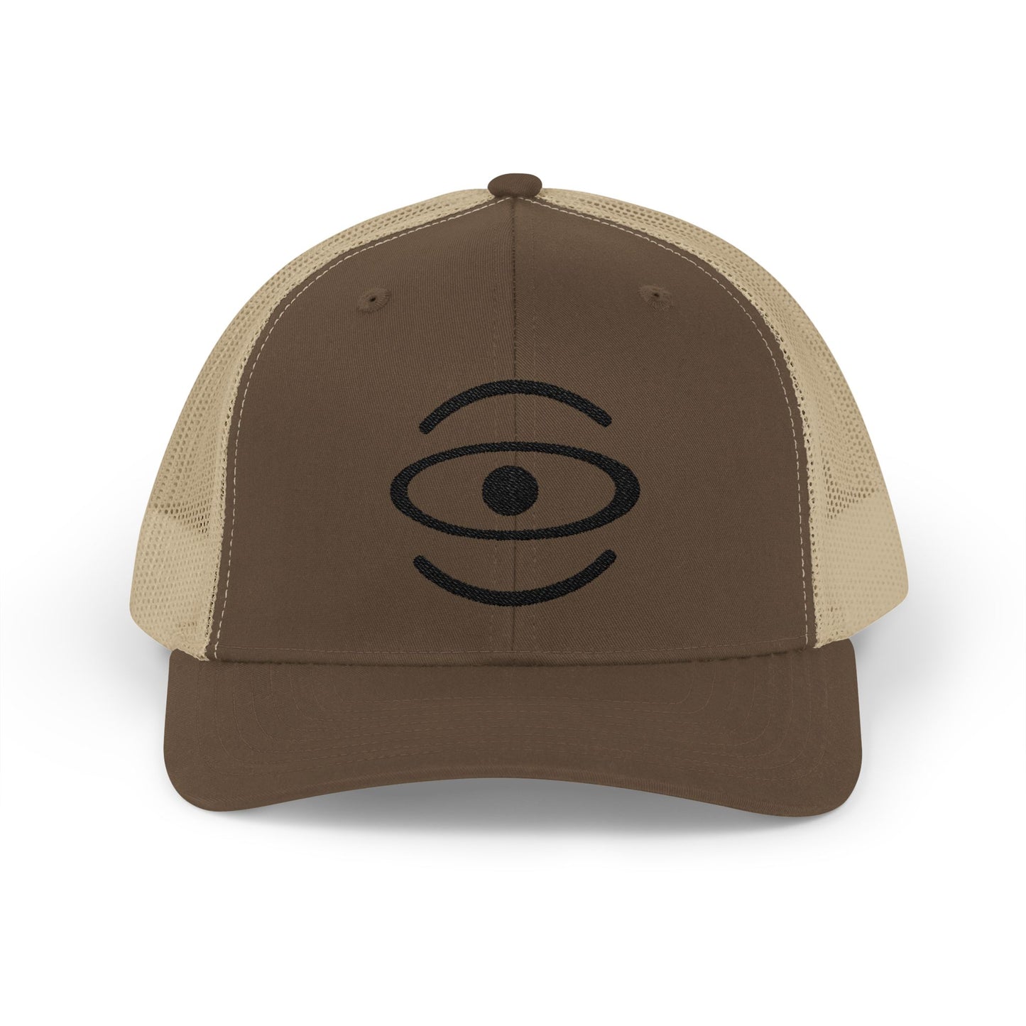 Jaha Logo Embroidered Retro Trucker Hat - Smoke Signal Black