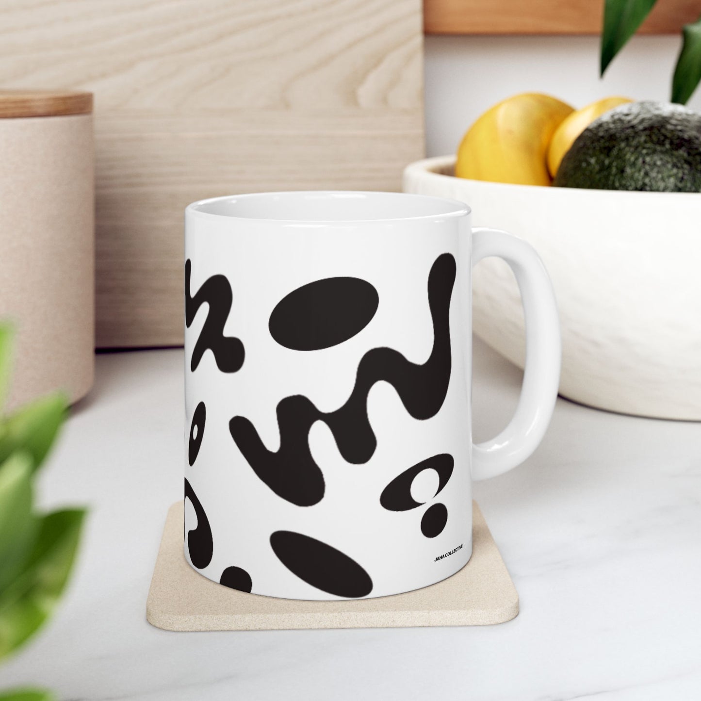 Nourish'd White Ceramic Mug