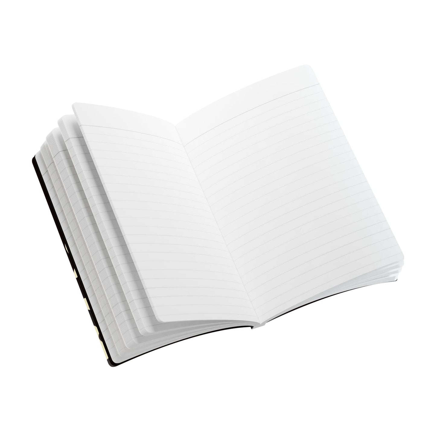 Pure Imagination Softcover Journal w Inside Prints + Tear-Off Pages (Ruled Line) - Smoke Signal Black