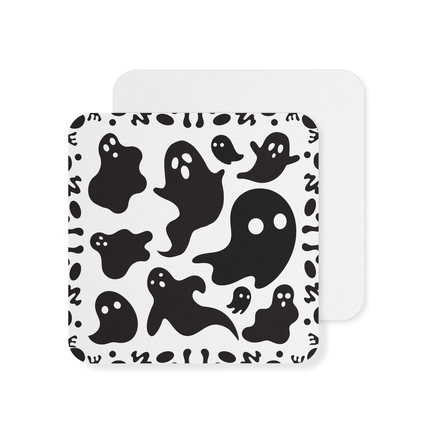 Boo Thing Coaster Set (50 or 100) - Blank Page White