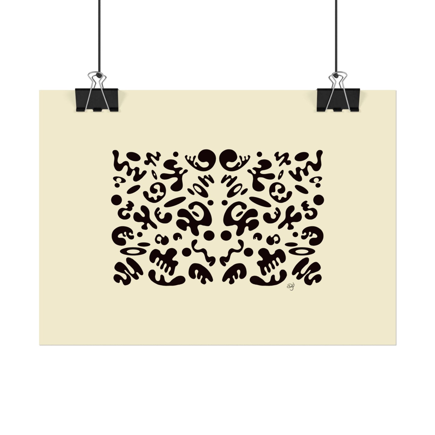 Mirror Work Rolled Poster (Landscape) - Blank Page