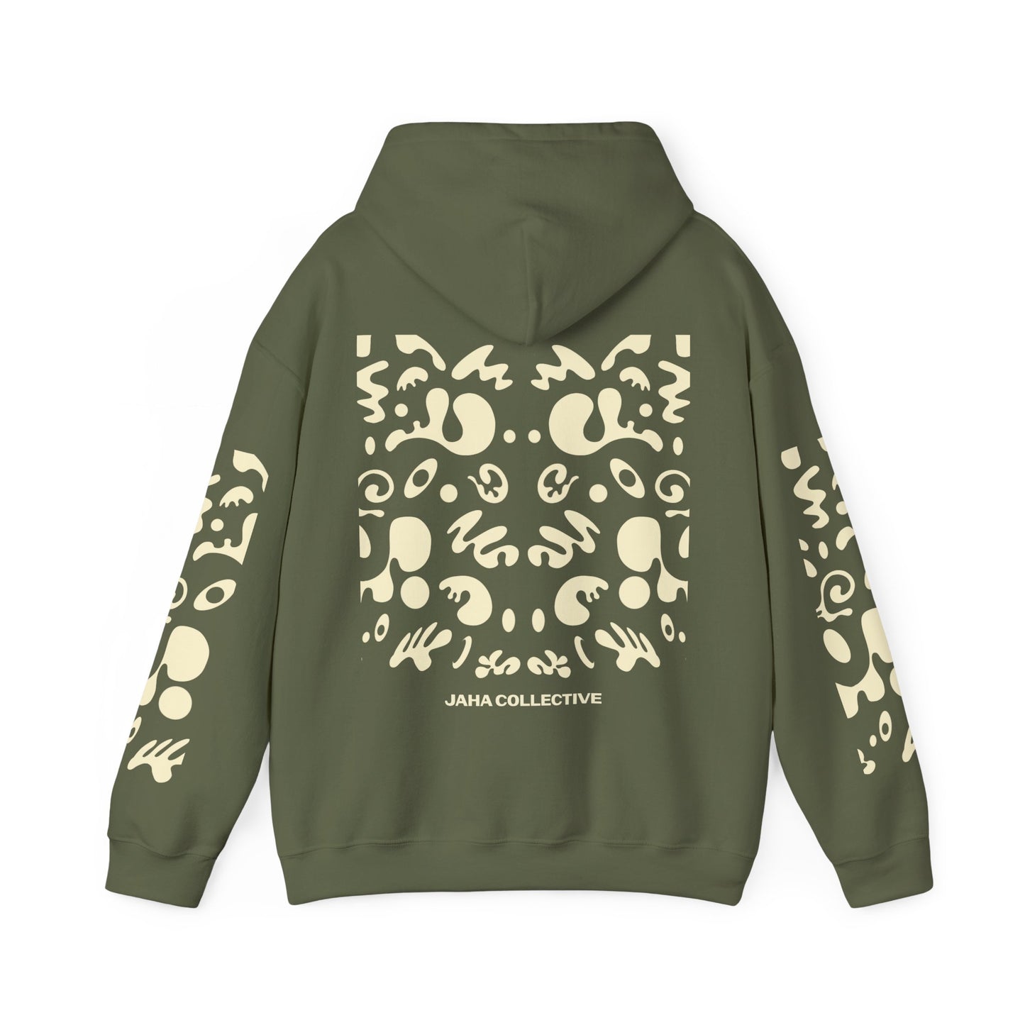 Mirror Work Unisex Heavy Blend™ Hooded Sweatshirt - Blank Page White Print