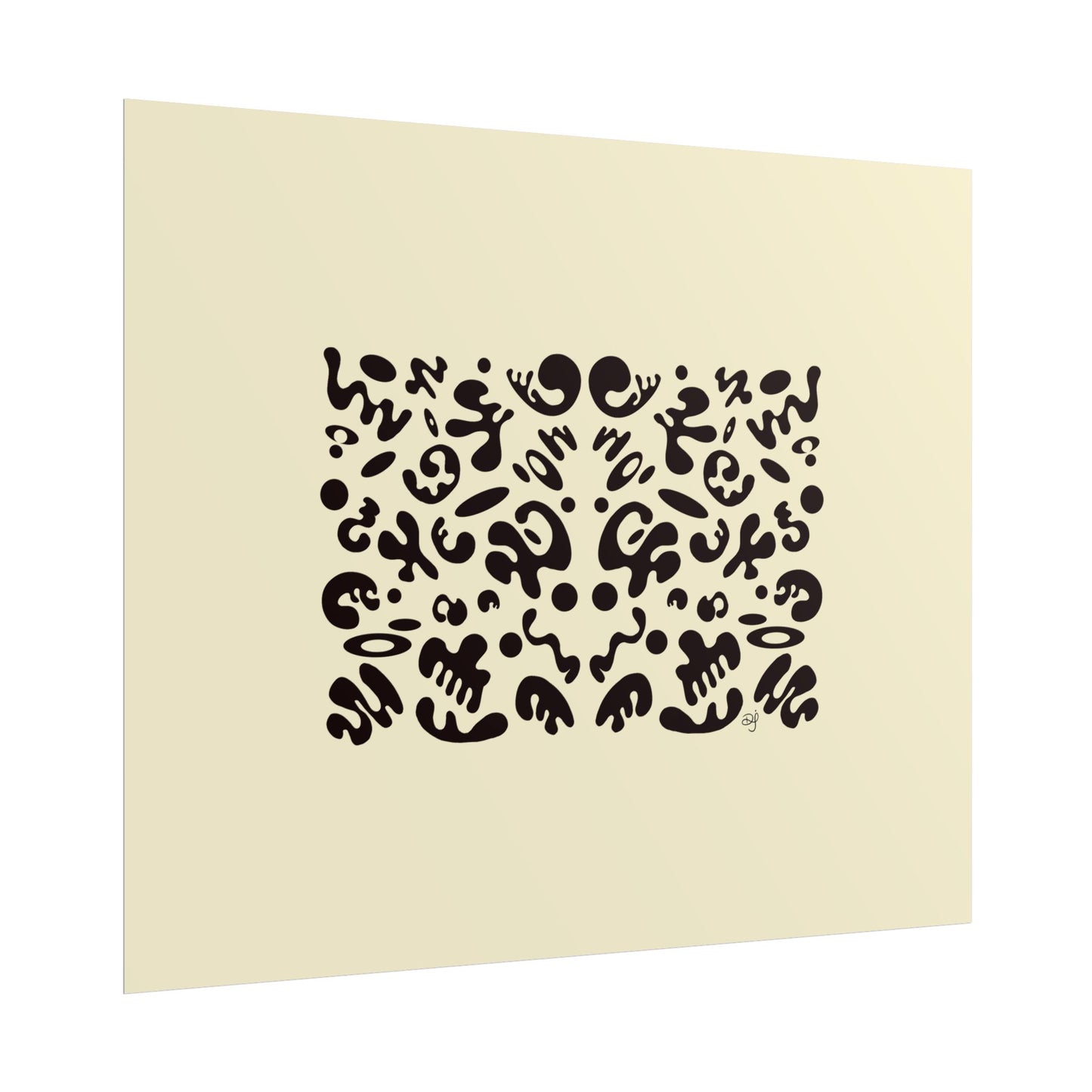 Mirror Work Rolled Poster (Landscape) - Blank Page