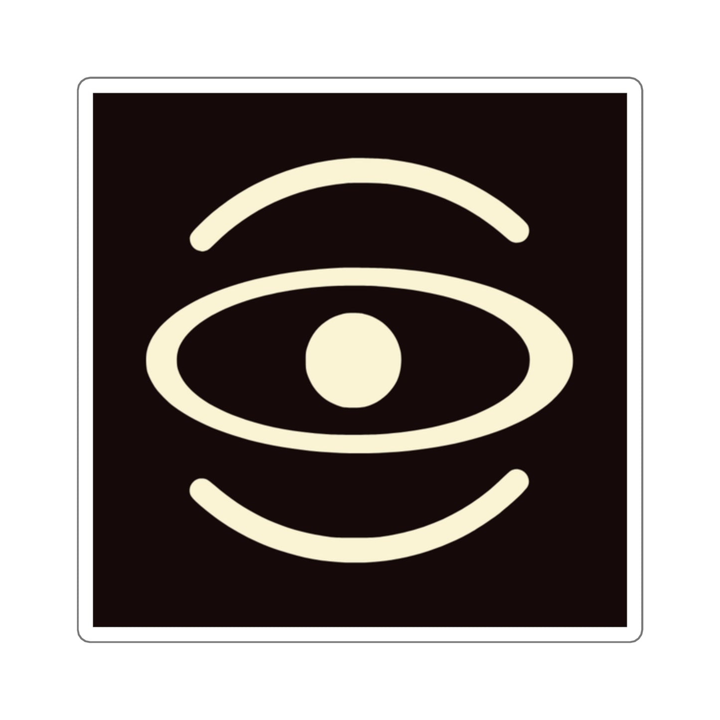 Jaha Logo Square Sticker - Smoke Signal Black
