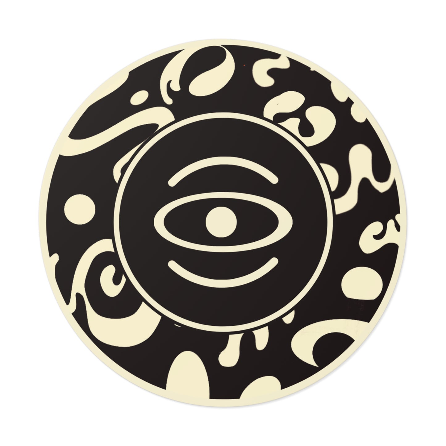 Adorn'd Logo Round Vinyl Stickers - Smoke Signal