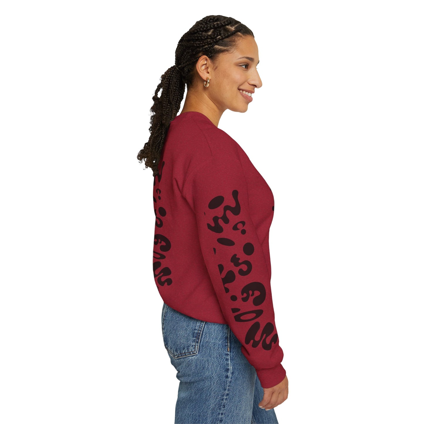 Pure Imagination Unisex Heavy Blend™ Crewneck Sweatshirt- Smoke Signal Black Print