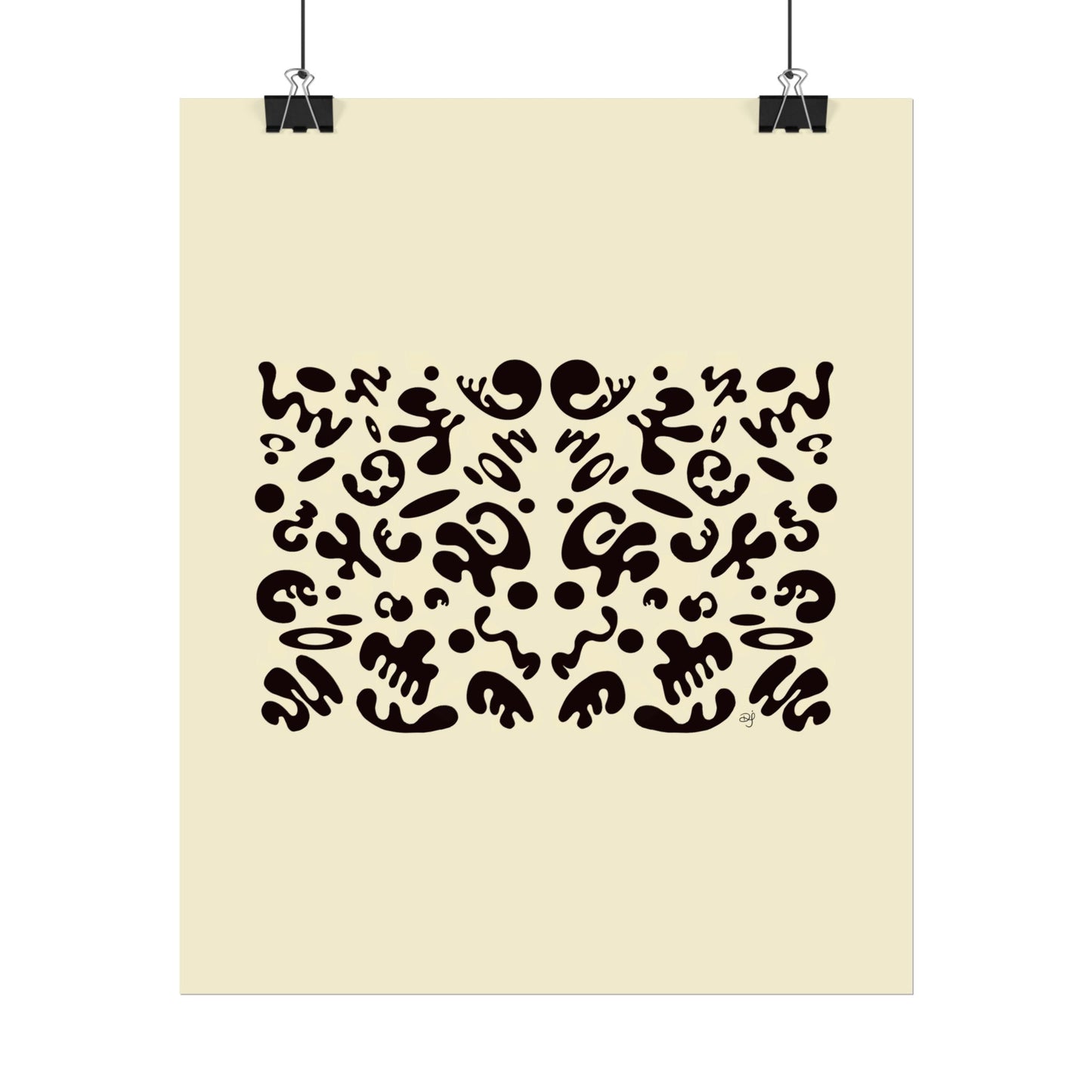 Mirror Work Rolled Poster (Portrait) - Blank Page