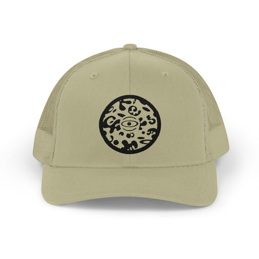 Adorn'd Logo Embroidered Retro Trucker Hat - Smoke Signal Black
