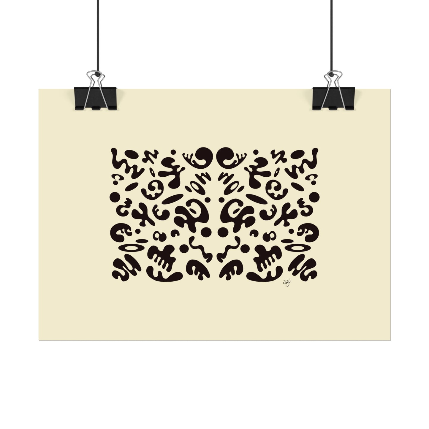 Mirror Work Rolled Poster (Landscape) - Blank Page