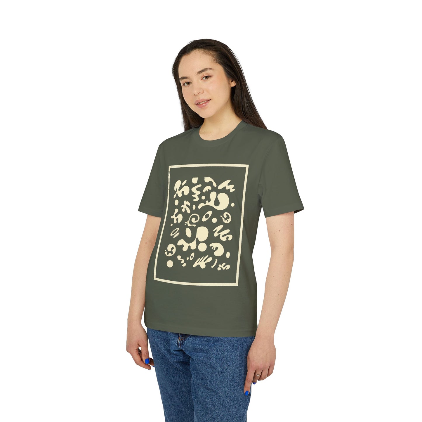 Deep Dream Unisex T-shirt - Blank Page White