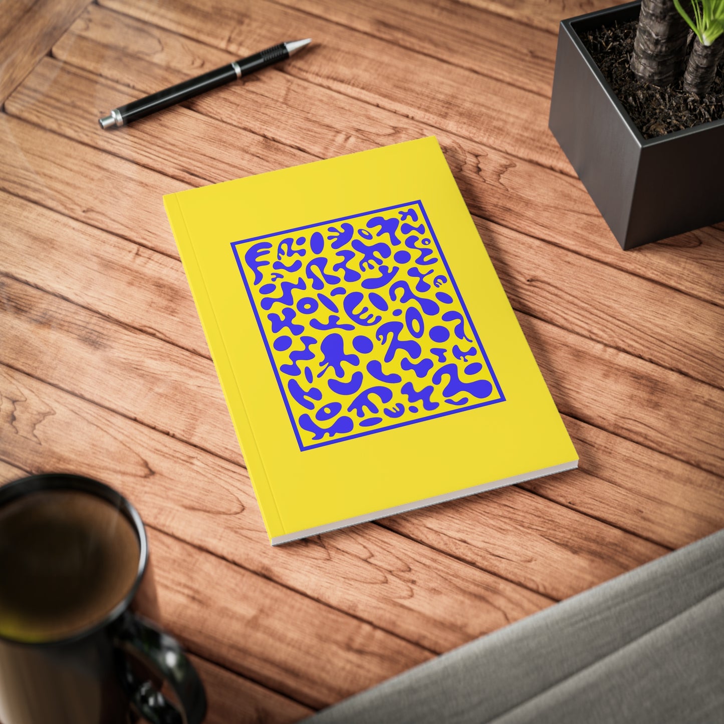 Deep Dream Softcover A5 Notebook - Sunspell Yellow