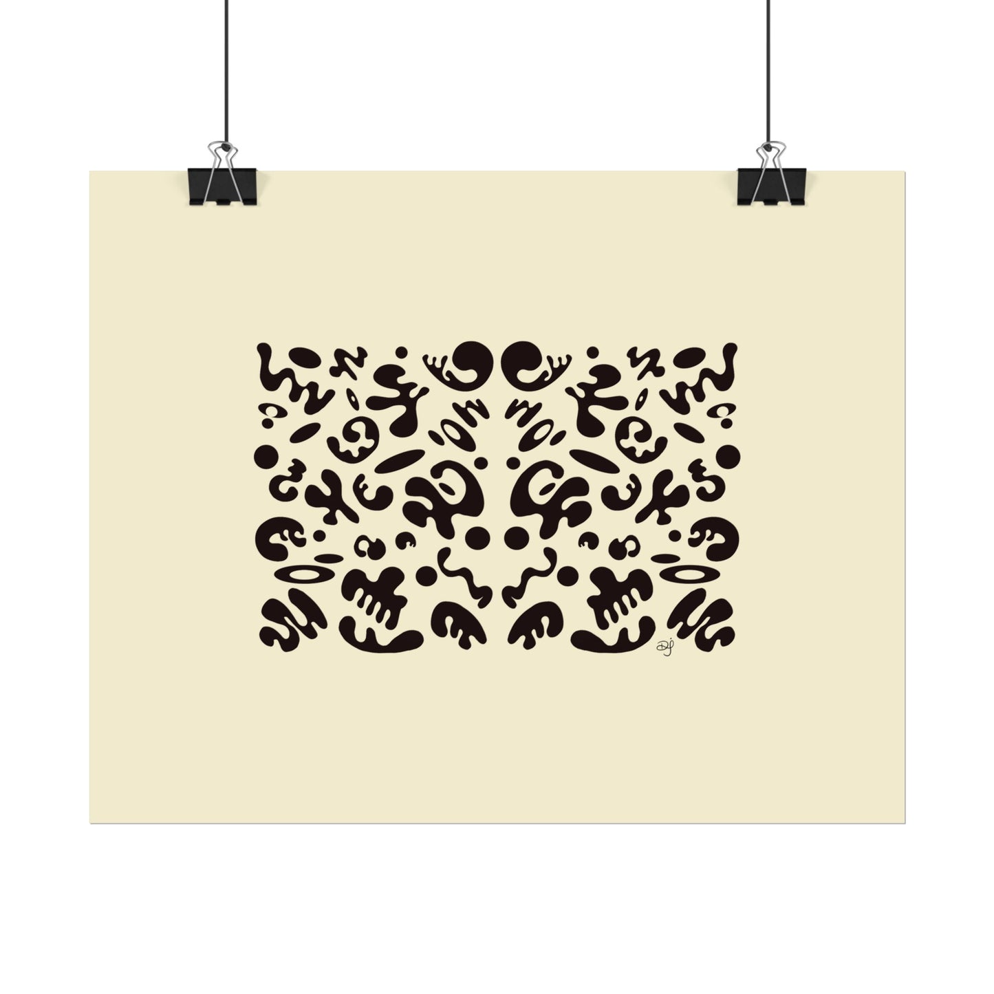 Mirror Work Rolled Poster (Landscape) - Blank Page