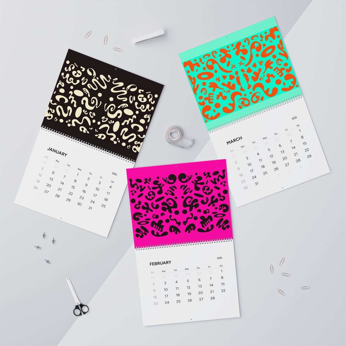 Mirror Work 2025 Wall Calendar