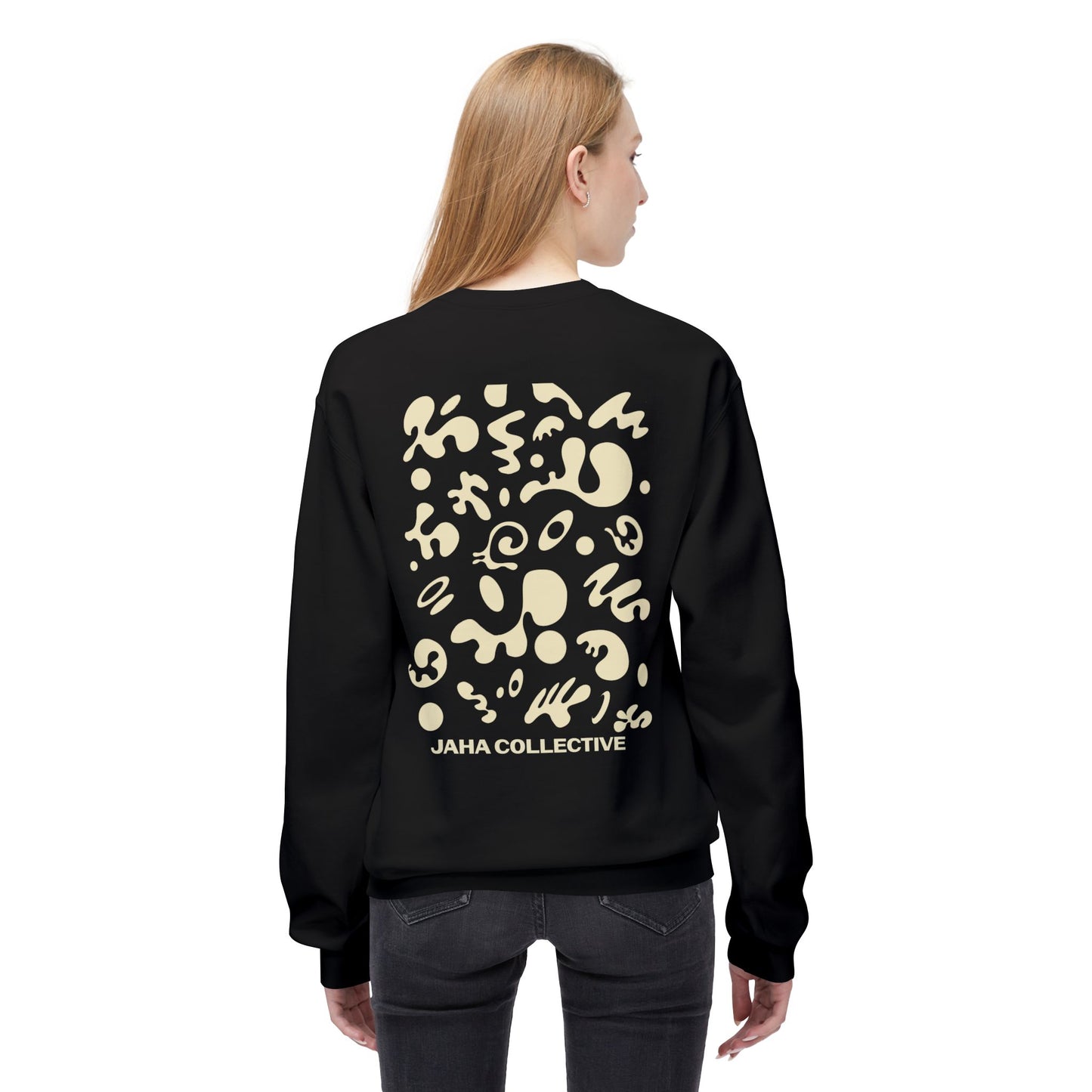 Pure Imagination Unisex Midweight Softstyle Fleece Crewneck Sweatshirt - Blank Page White Print