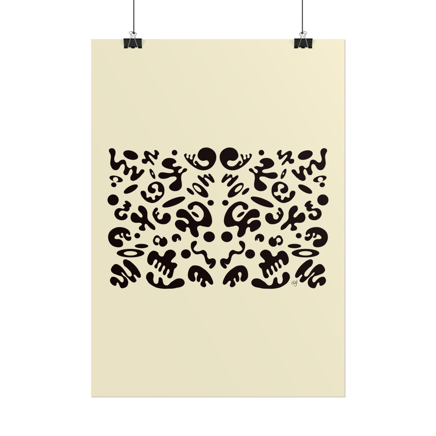 Mirror Work Rolled Poster (Portrait) - Blank Page