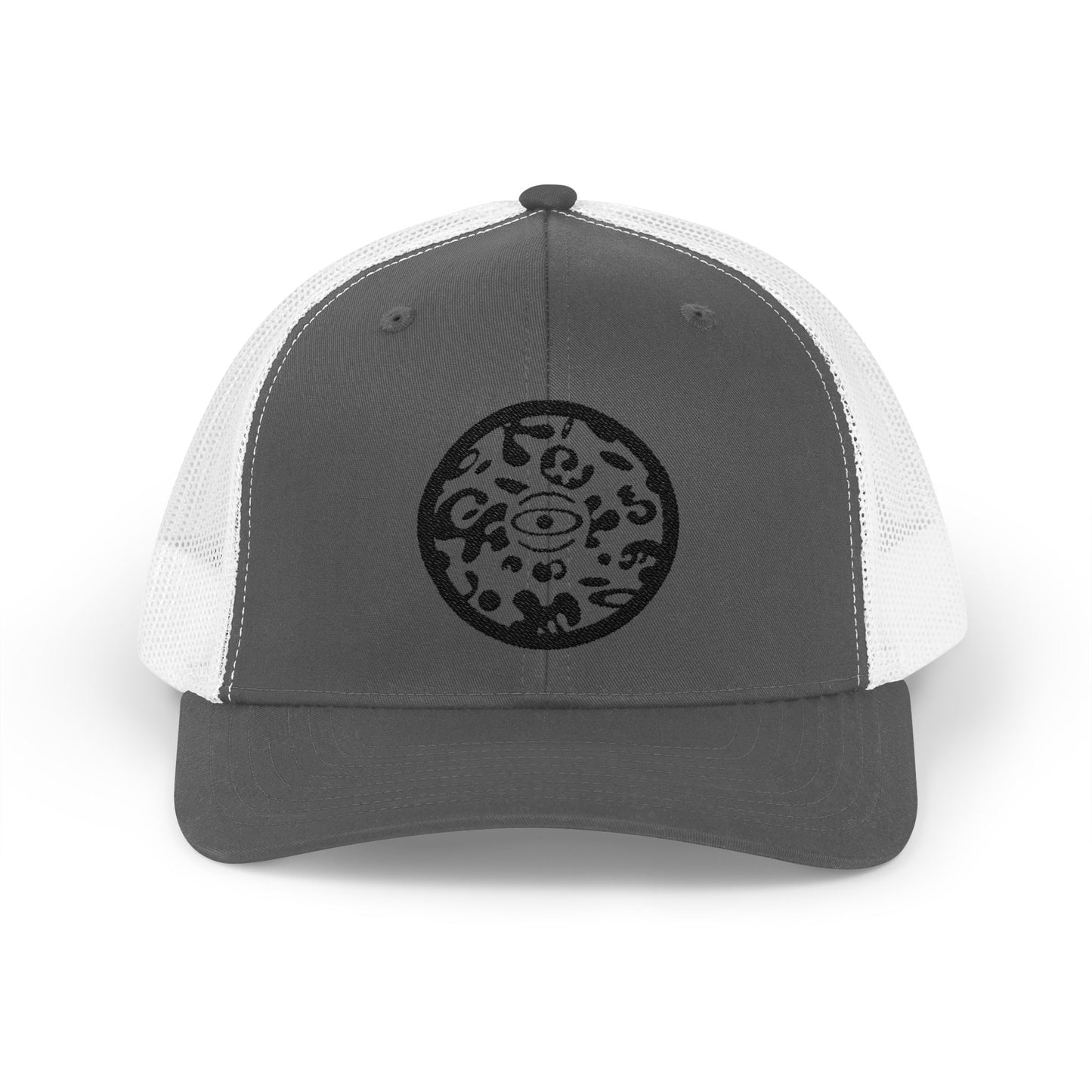 Adorn'd Logo Embroidered Retro Trucker Hat - Smoke Signal Black