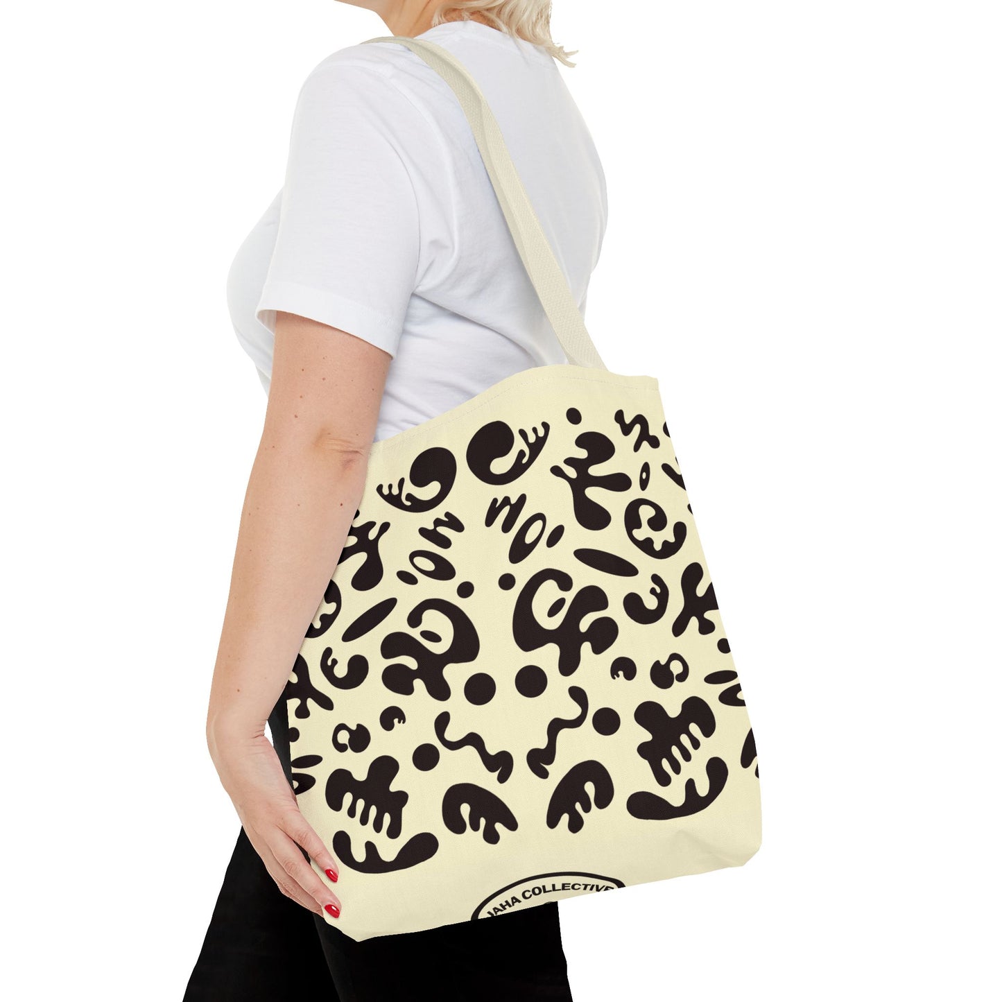 Mirror Work Colorful Tote Bag - Blank Page