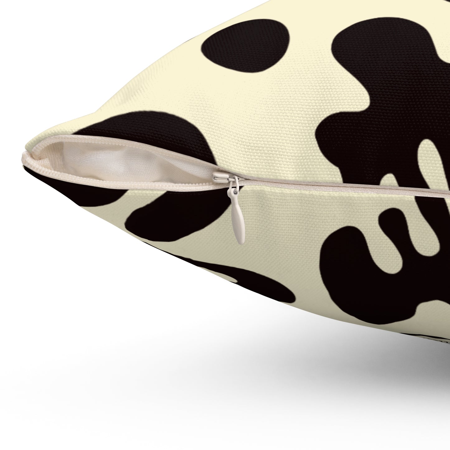 Pure Imagination All Over Print Basic Square Pillow - Blank Page White