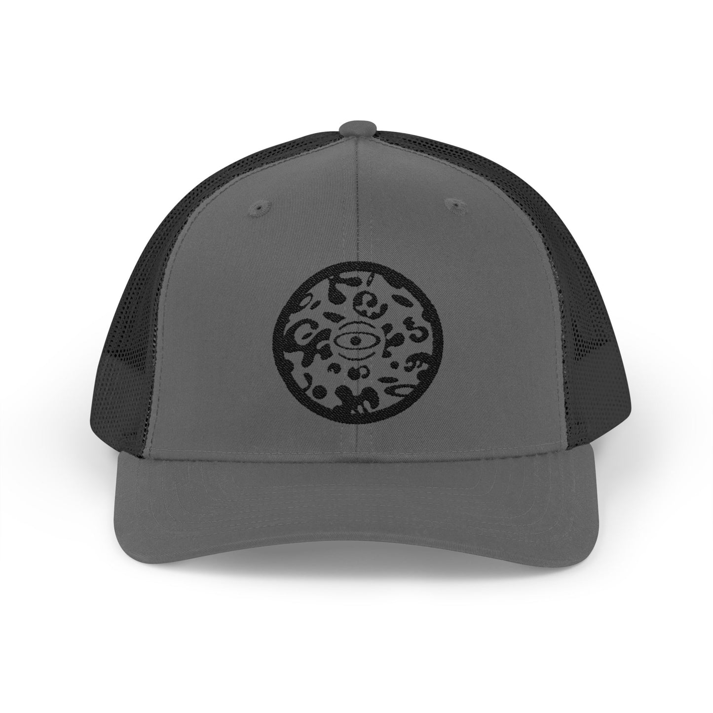 Adorn'd Logo Embroidered Retro Trucker Hat - Smoke Signal Black