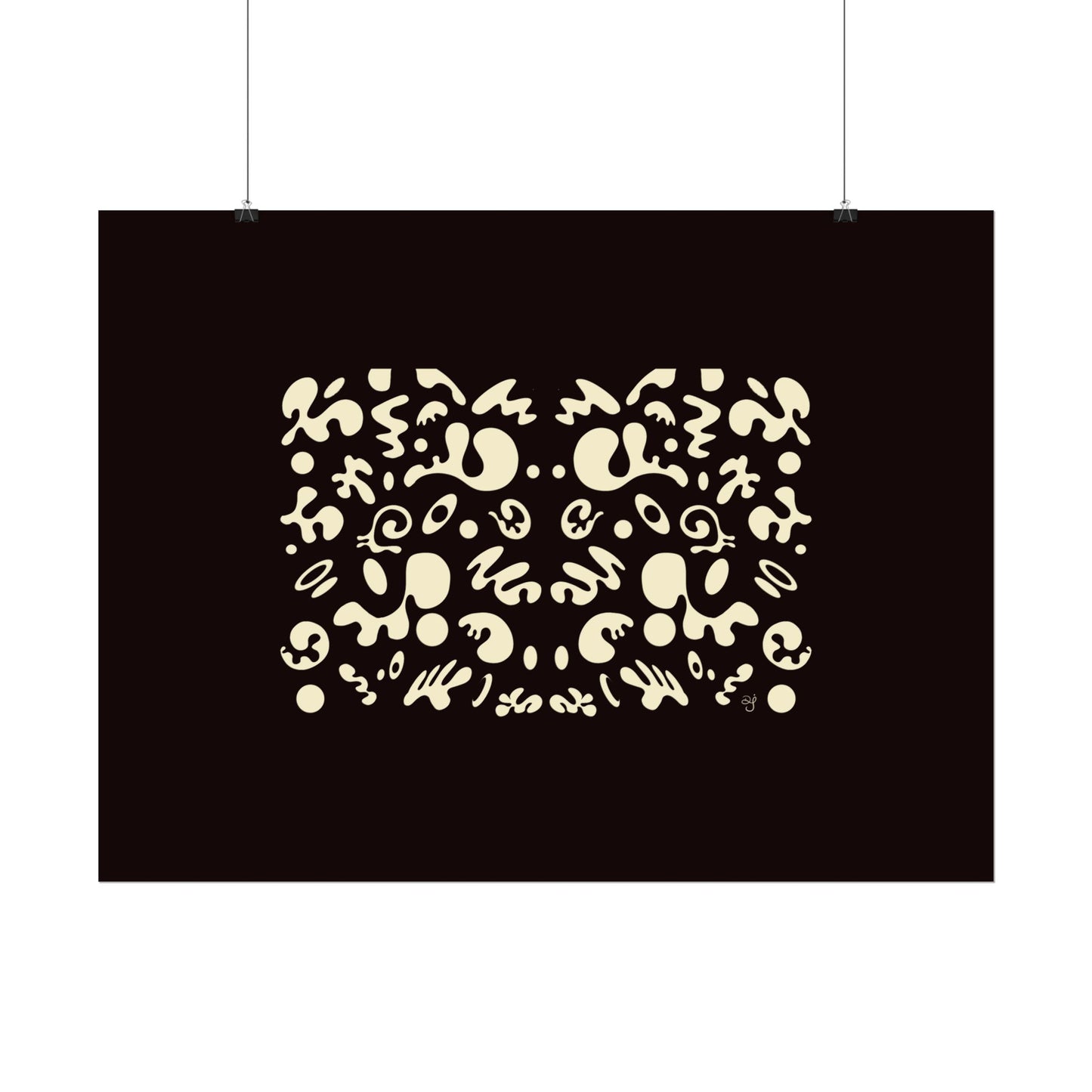 Mirror Work Rolled Poster (Landscape) - Smoke Signal