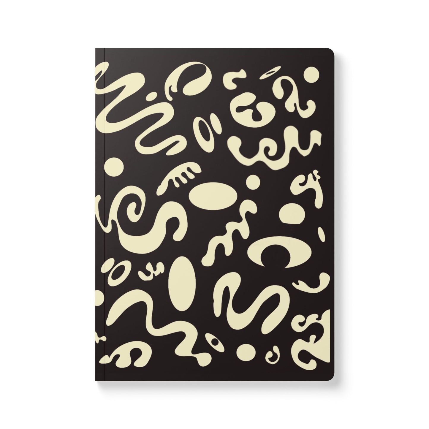 Pure Imagination Softcover Journal w Inside Prints + Tear-Off Pages (Ruled Line) - Smoke Signal Black