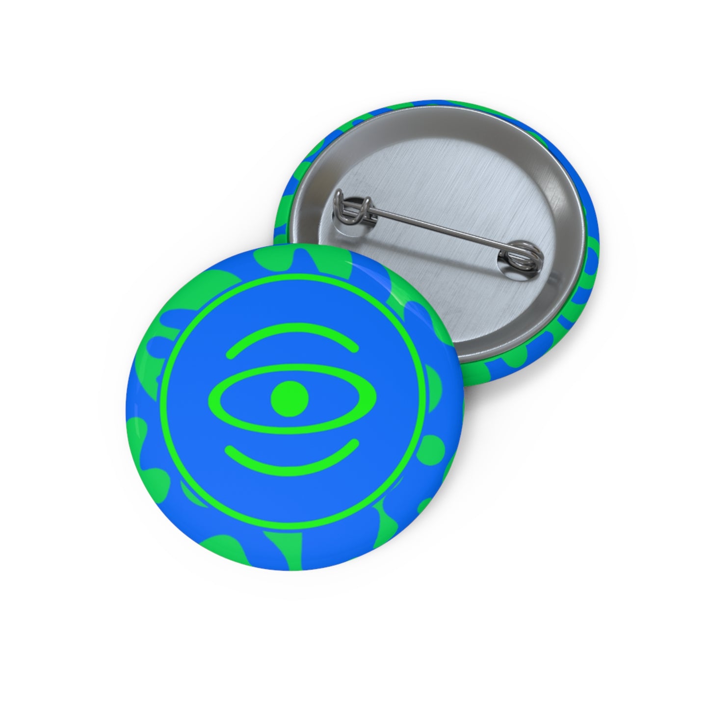 Adorn'd Color Logo Pin Button - Tide Pool