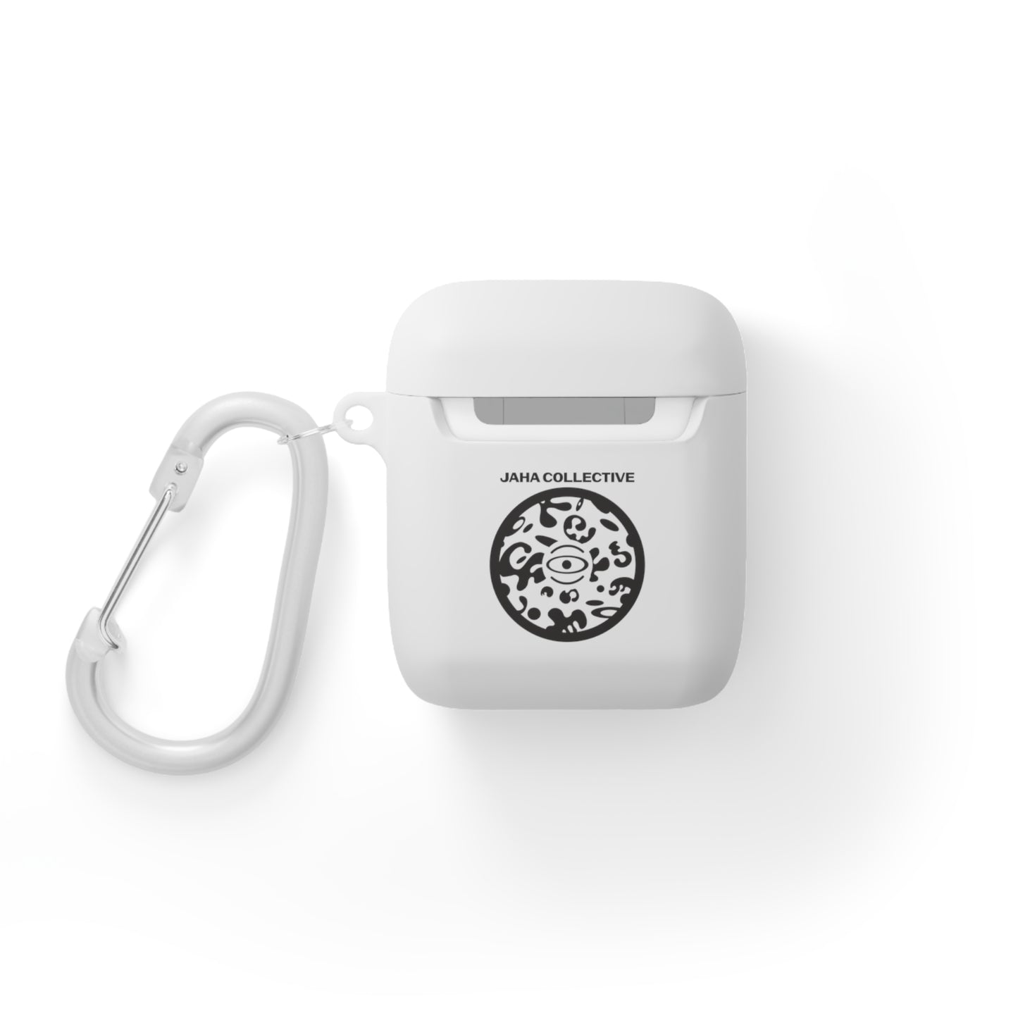 Adorn'd Logo Hard Plastic Airpods Case Cover - Smoke Signal Black