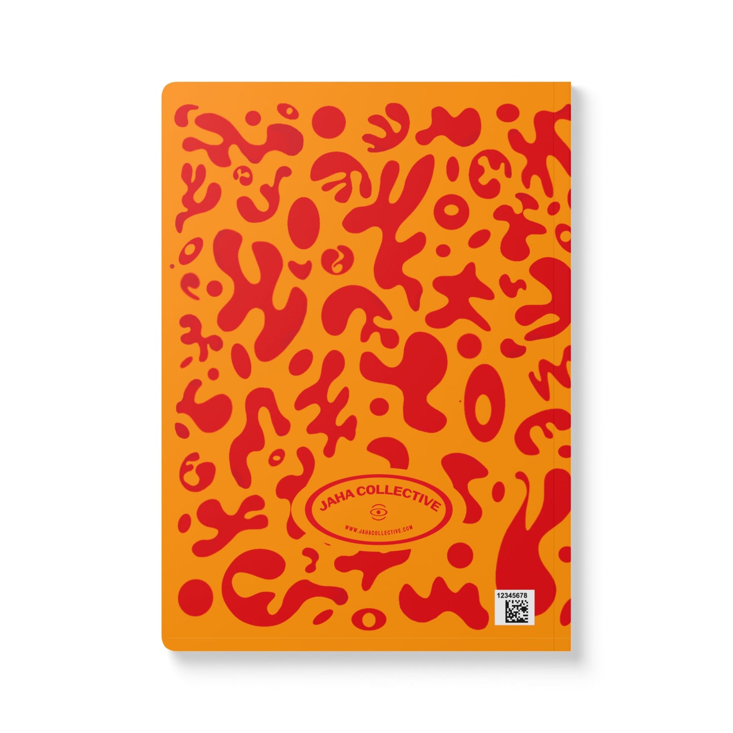 Pure Imagination Softcover Journal w Inside Prints + Tear-Off Pages (Ruled Line) - Heat Theory Orange