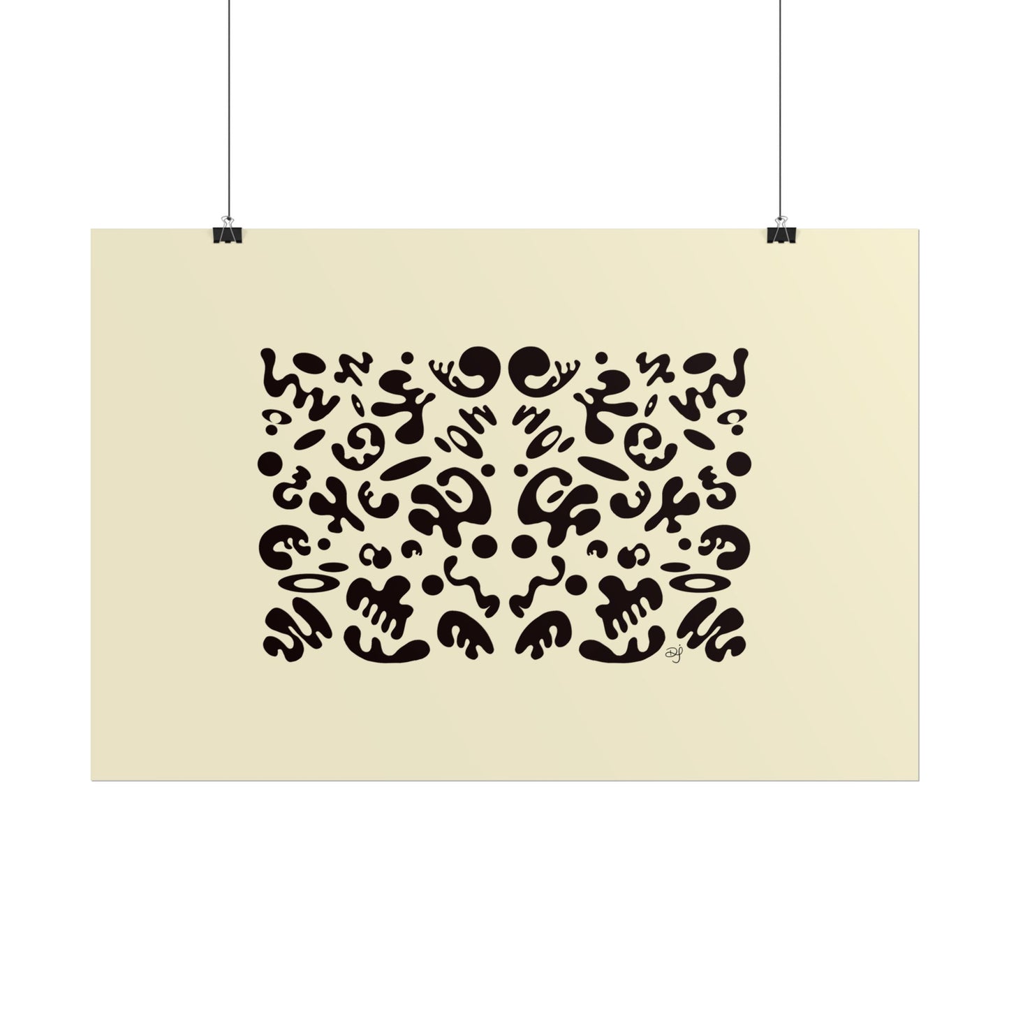 Mirror Work Rolled Poster (Landscape) - Blank Page