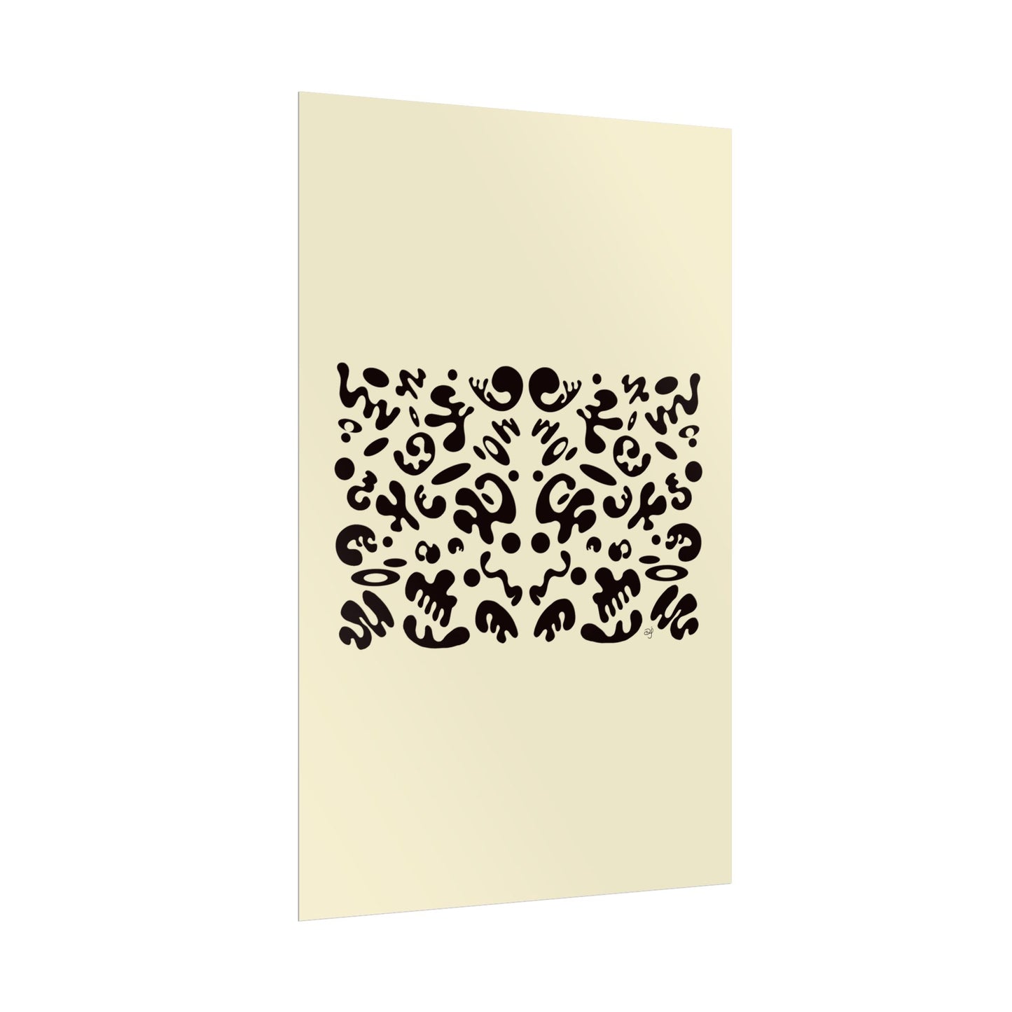 Mirror Work Rolled Poster (Portrait) - Blank Page