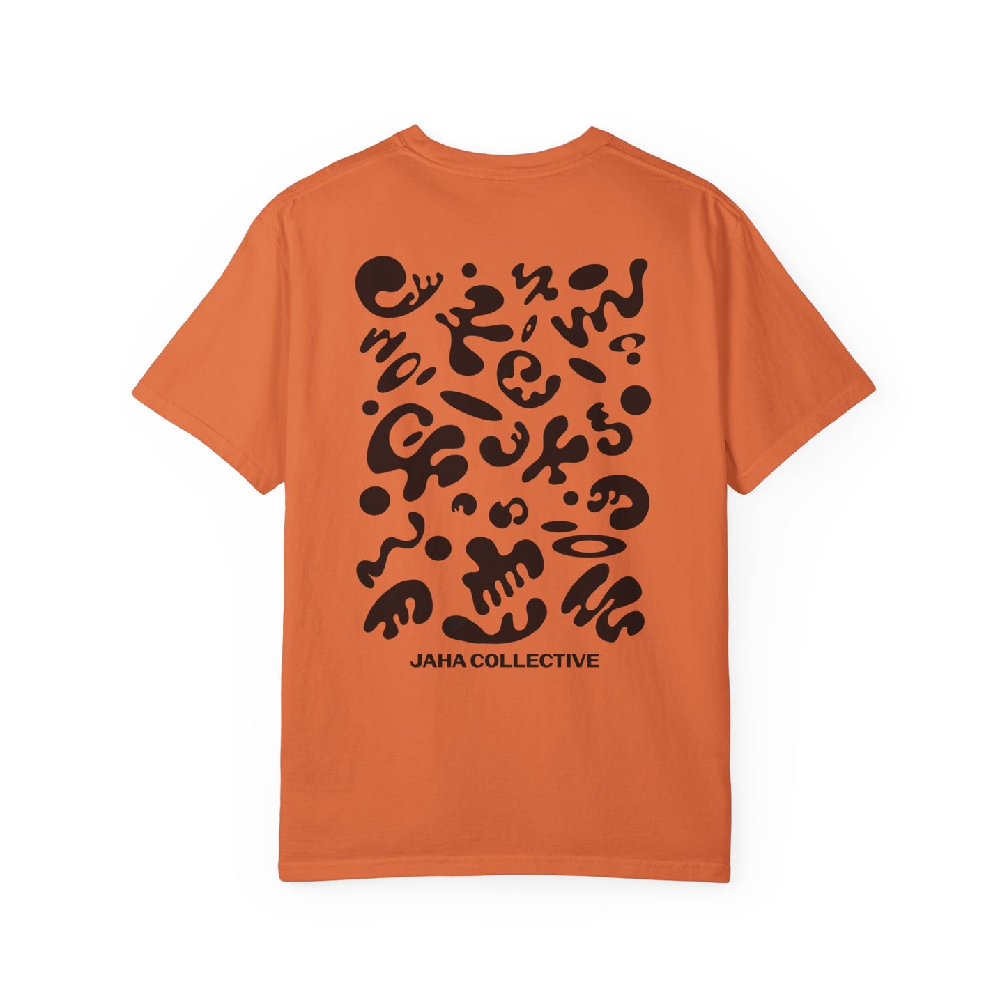 Pure Imagination Unisex Garment-Dyed T-Shirt (Warm Neutrals) - Smoke Signal Black Print