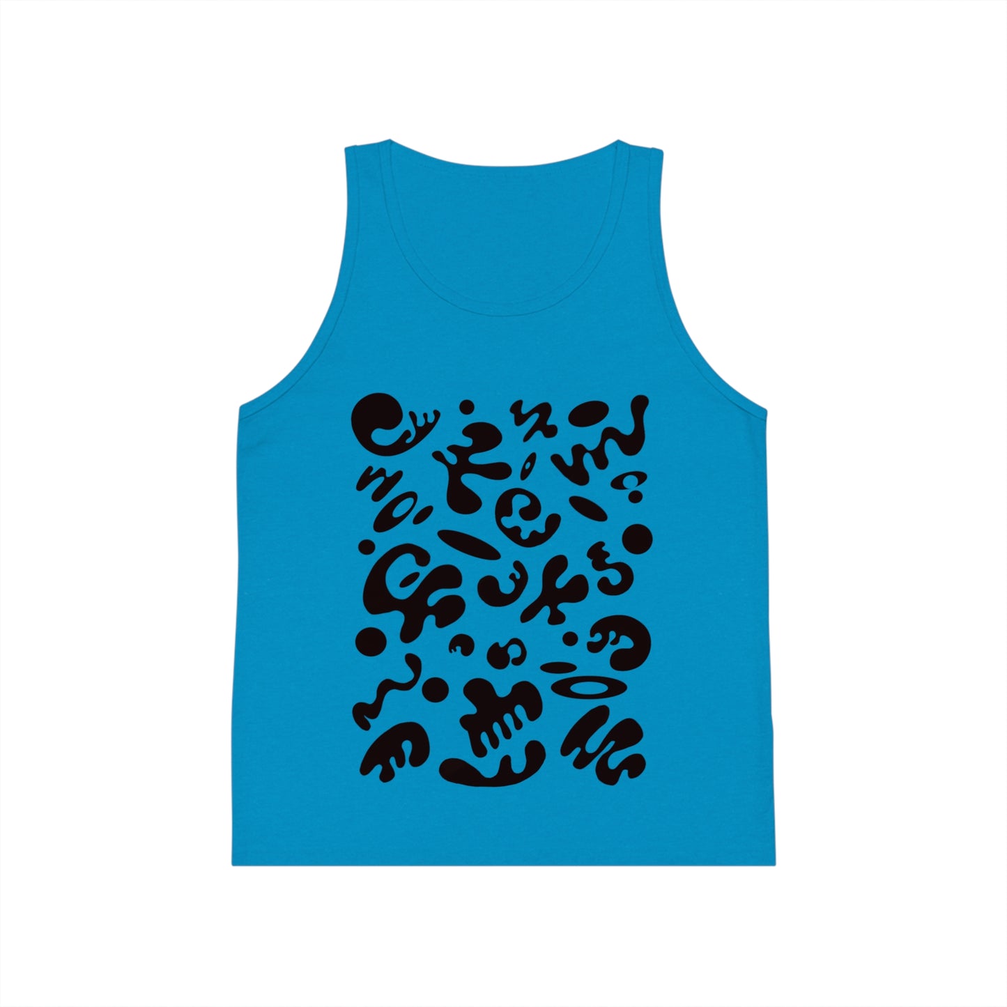 Bright Future Kid's Jersey Tank Top - Smoke Signal Black