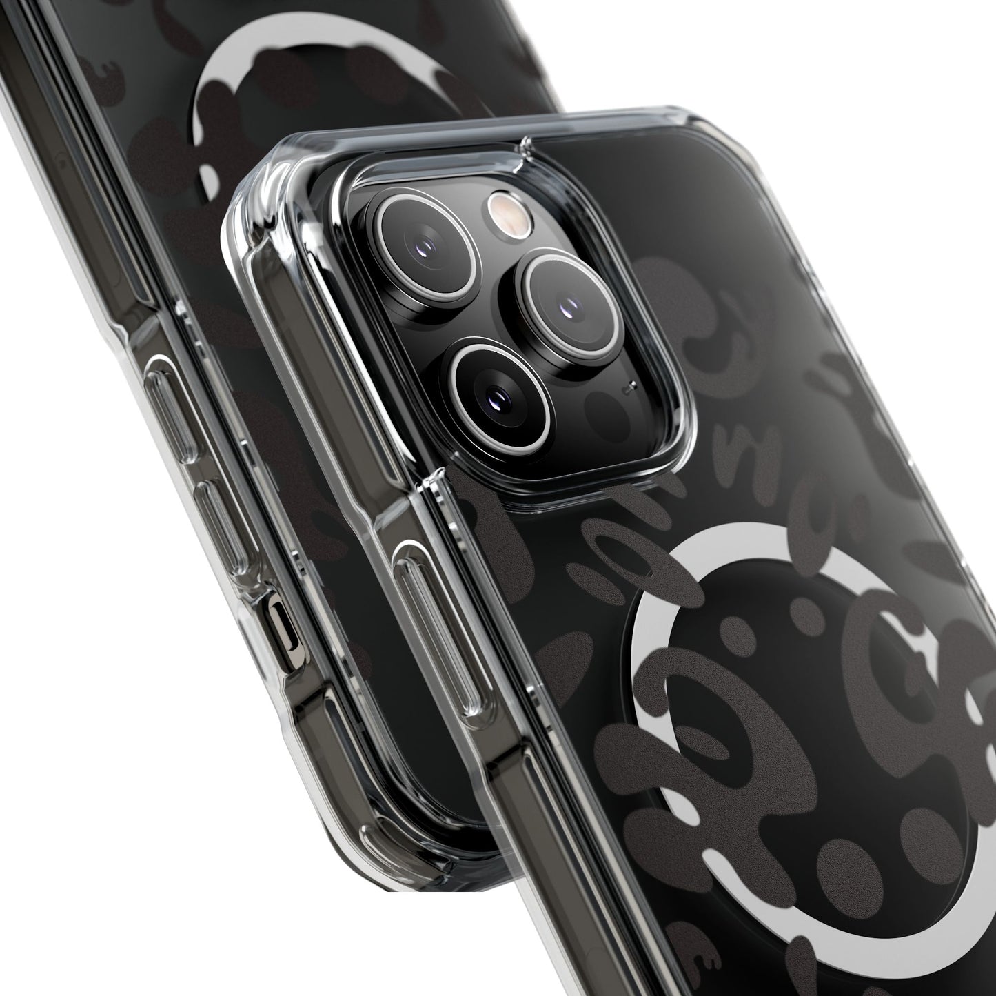 Mirror Work Clear MagSafe Impact Case - Smoke Signal Black