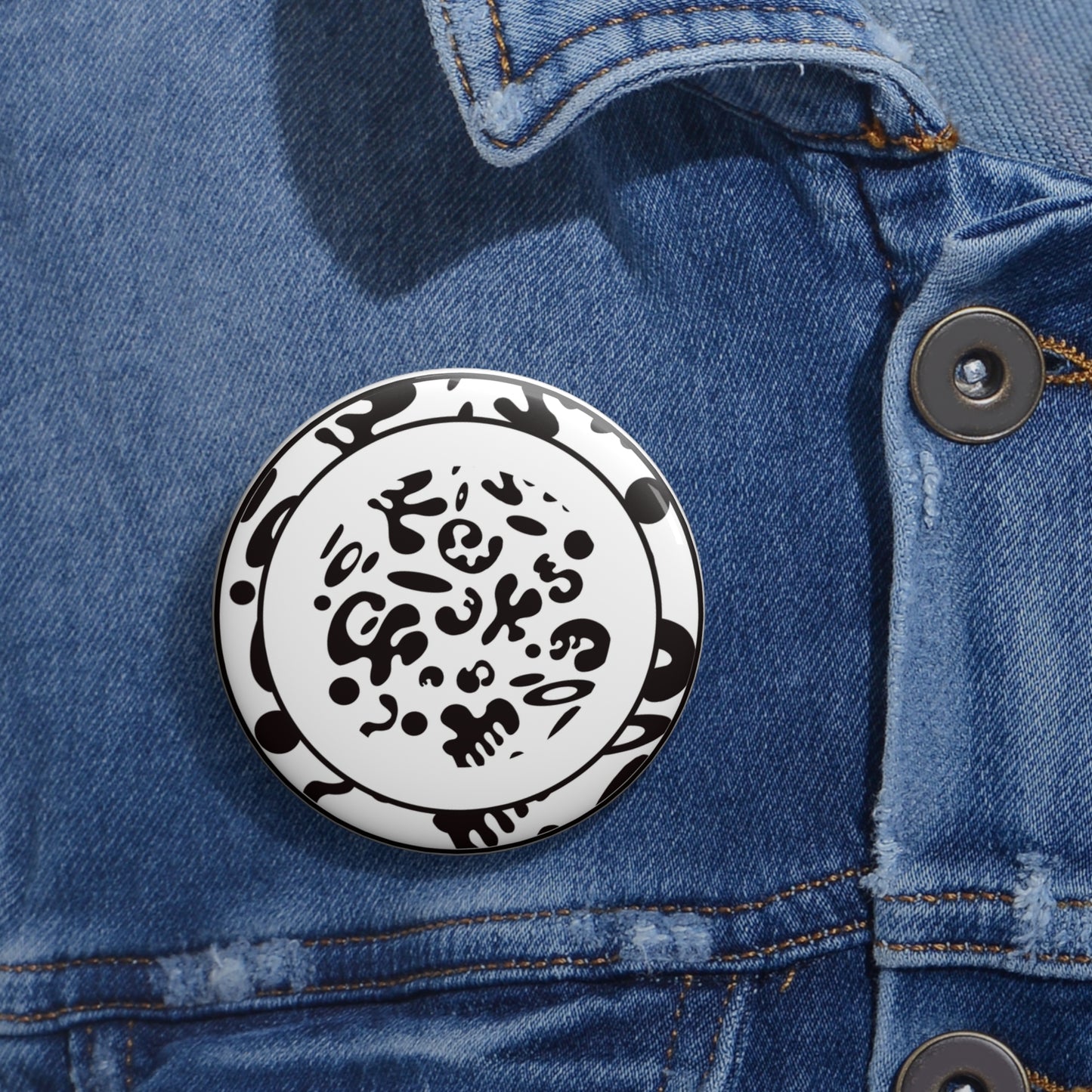 Adorn'd Pin Button - Starlight White
