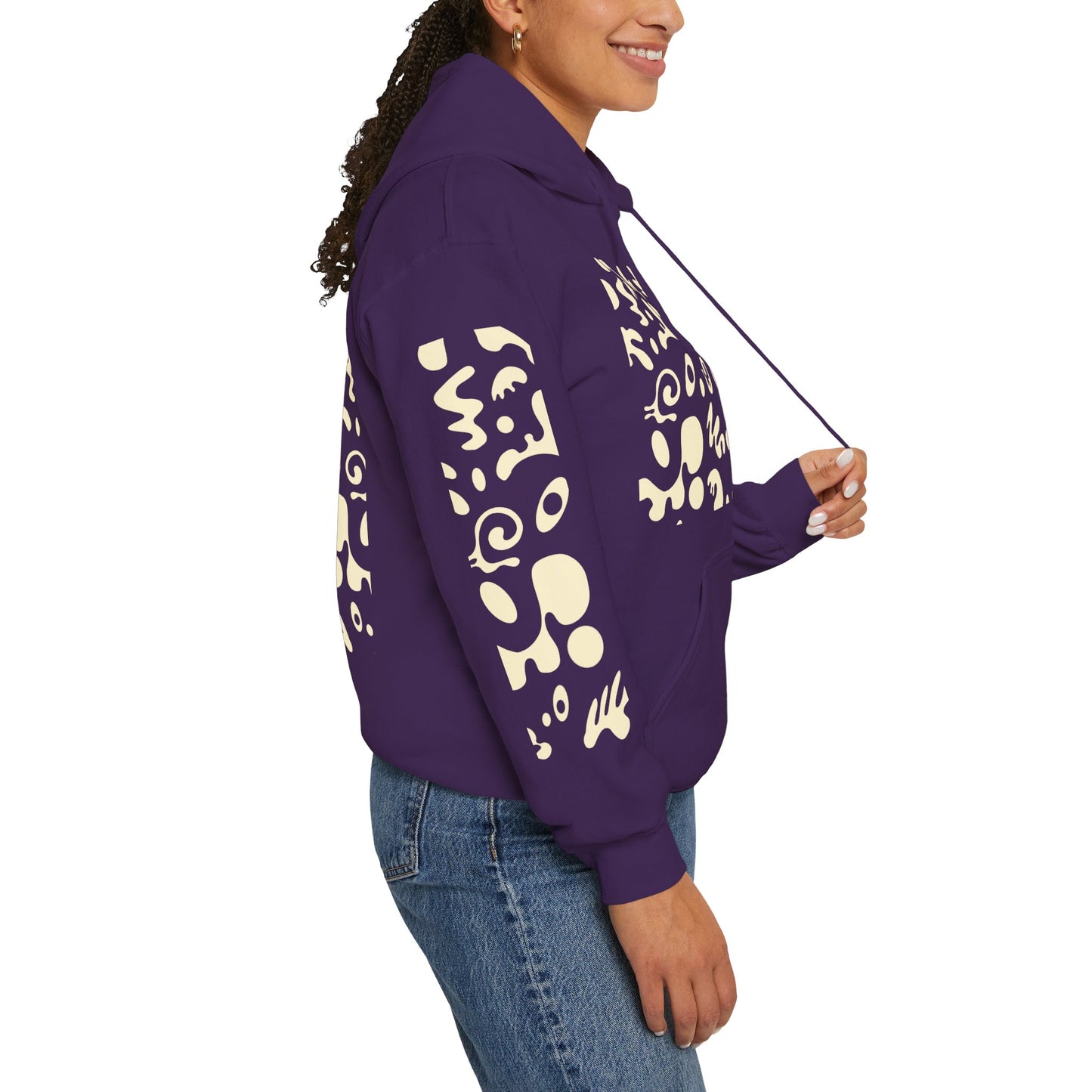 Mirror Work Unisex Heavy Blend™ Hooded Sweatshirt - Blank Page White Print