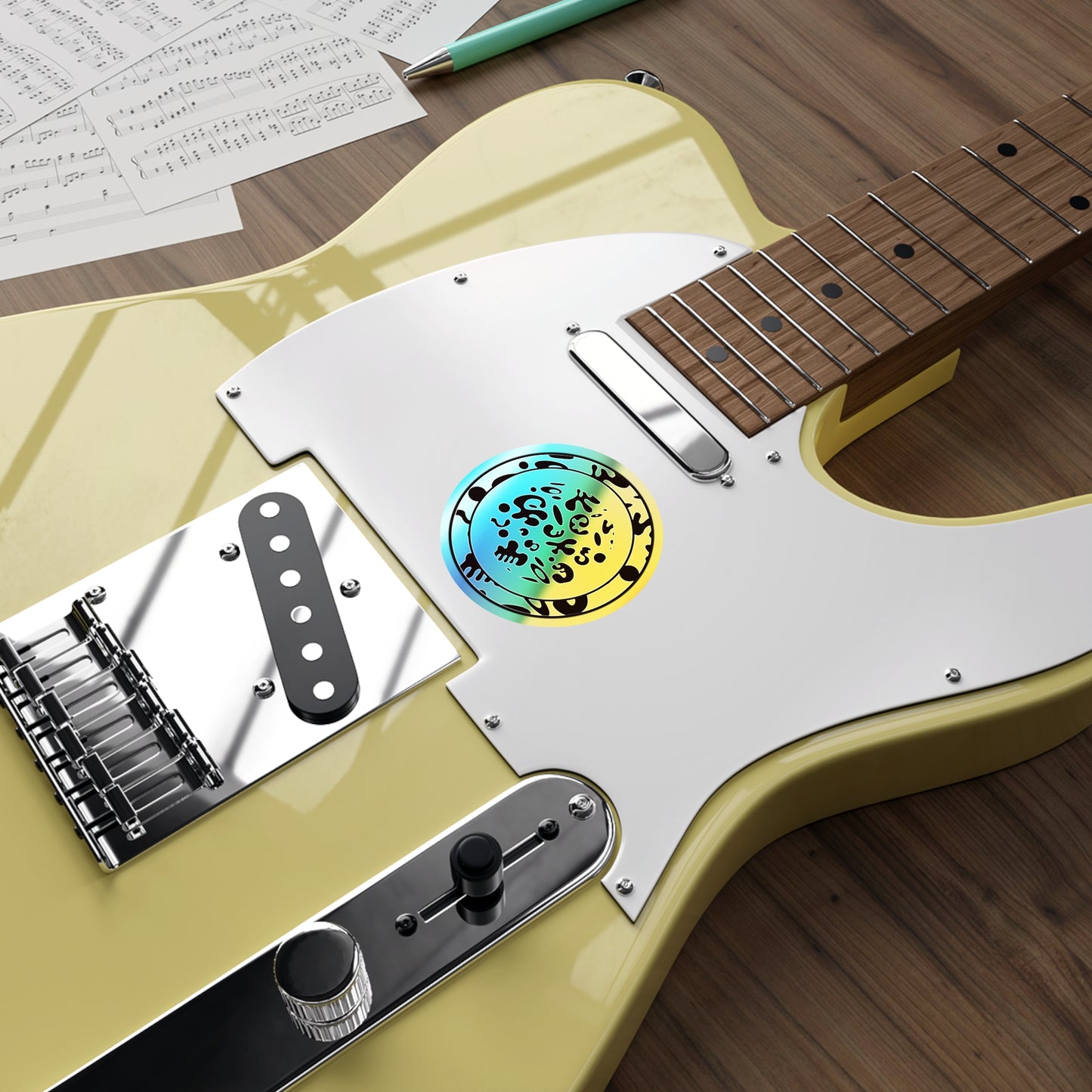 Adorn'd Holographic Die Cut Stickers - Blank Page Holo